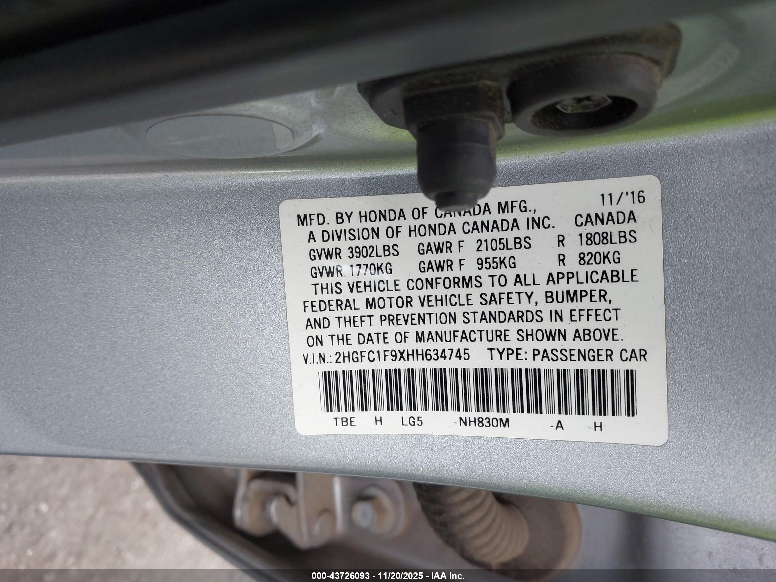 HONDA CIVIC image 9