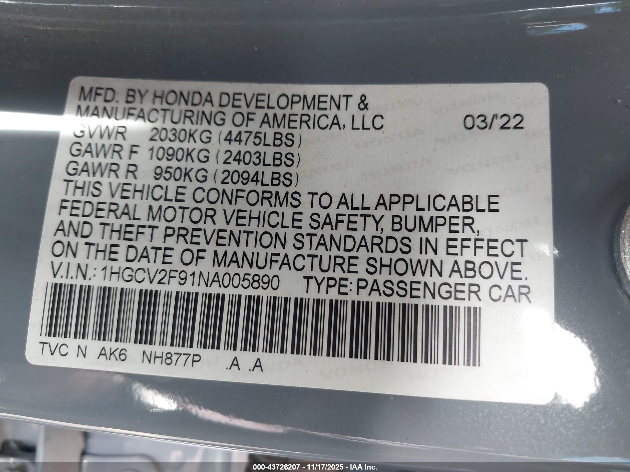 HONDA ACCORD image 9