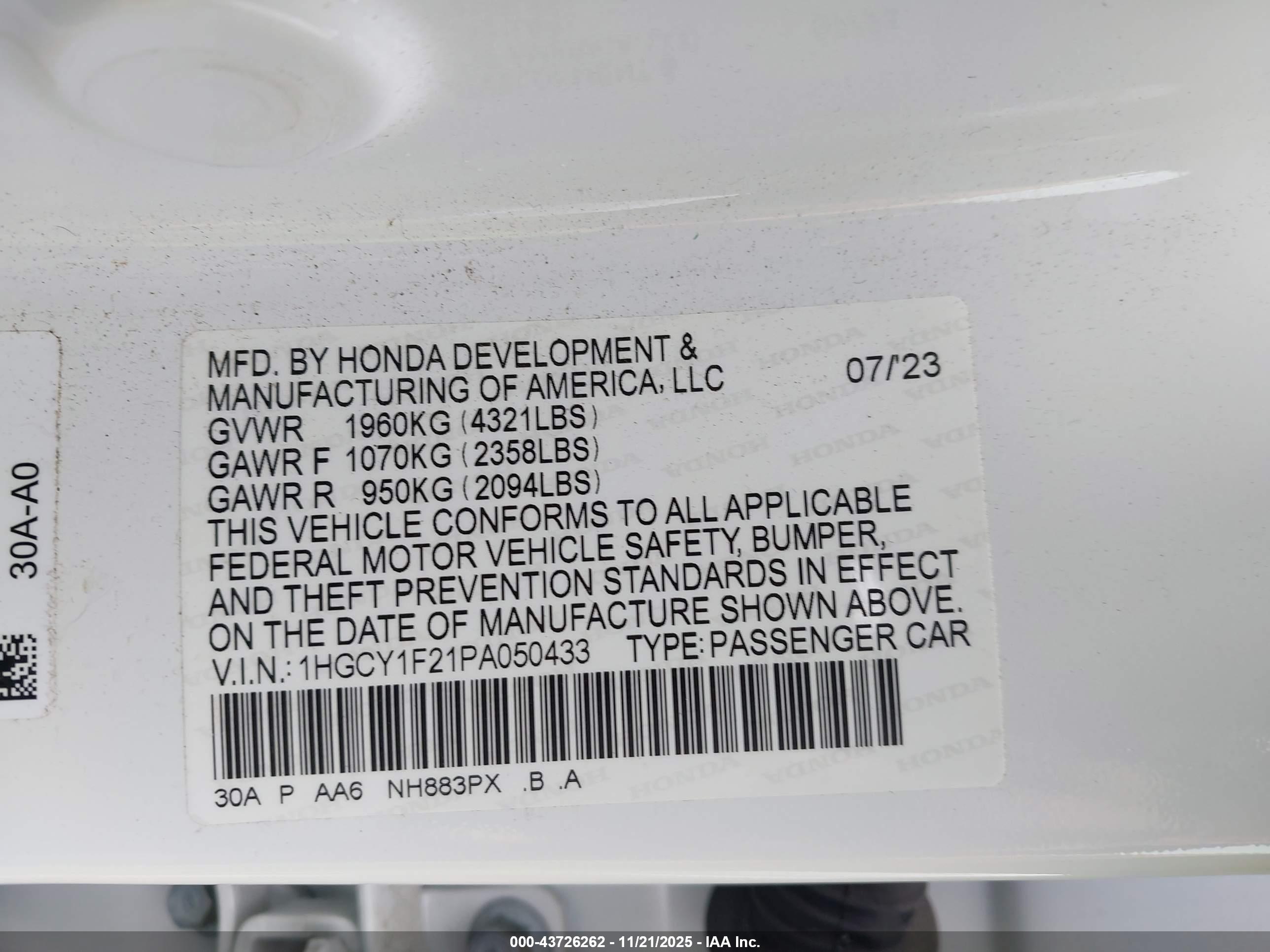 HONDA ACCORD image 9