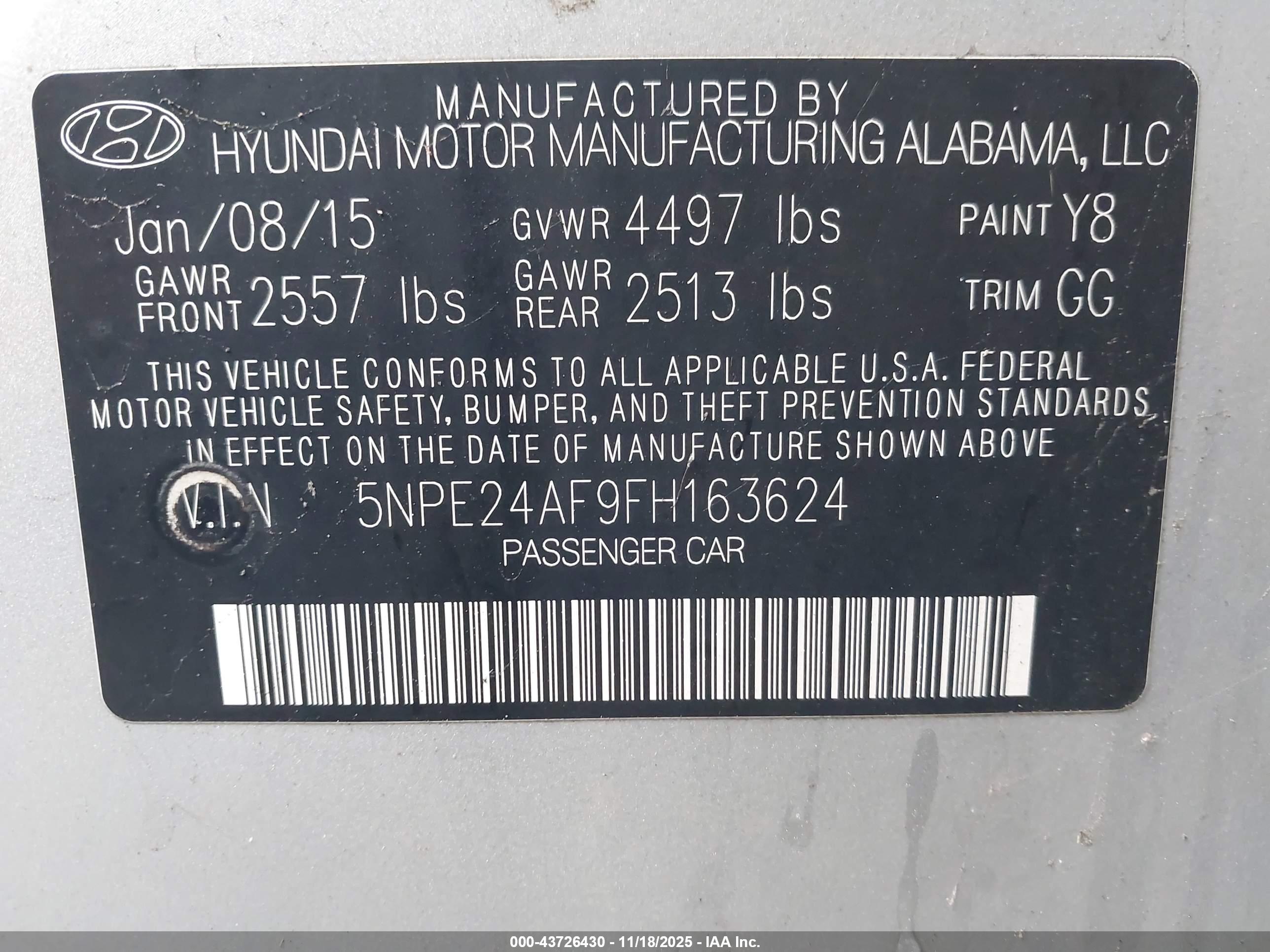 HYUNDAI SONATA image 9