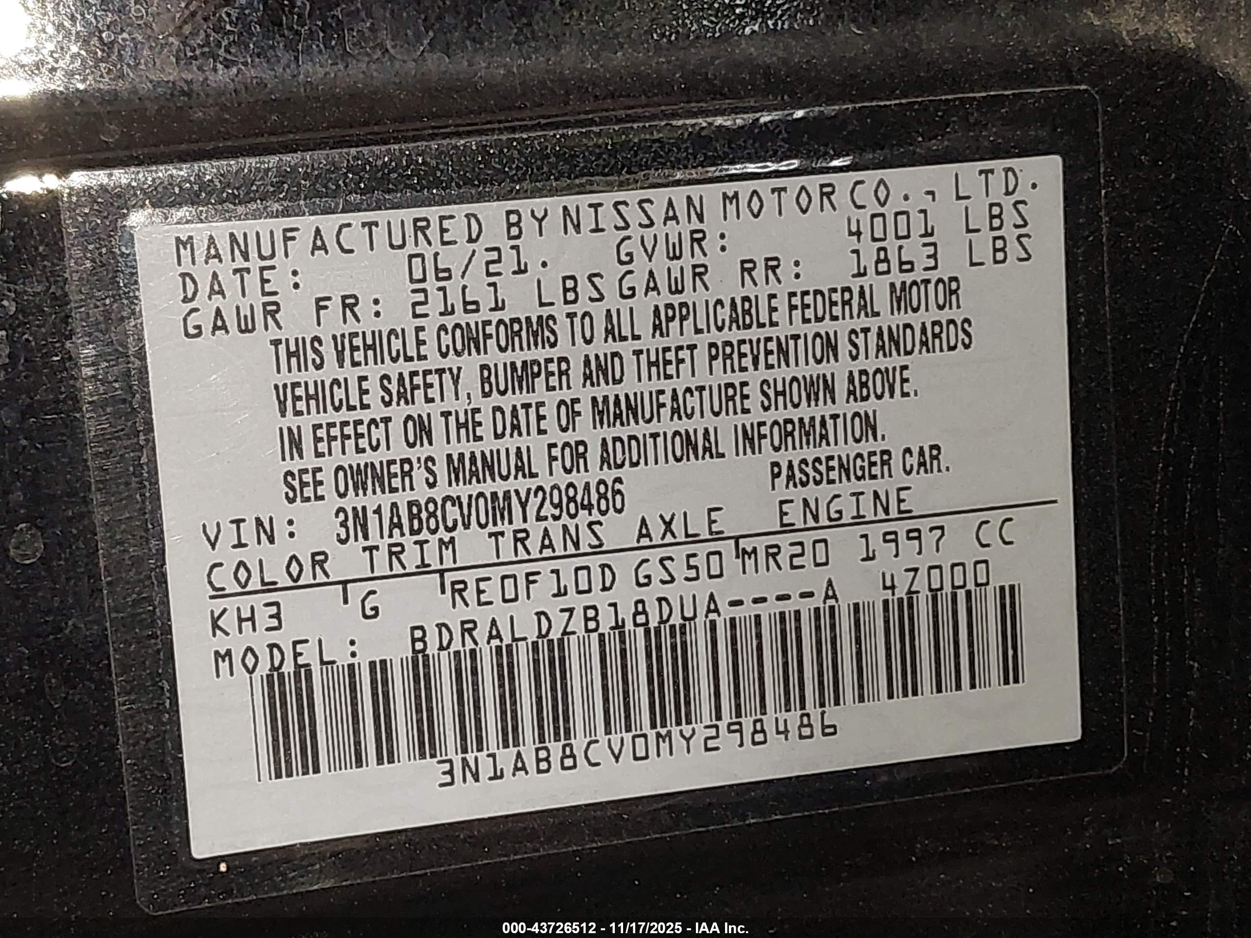 NISSAN SENTRA image 9