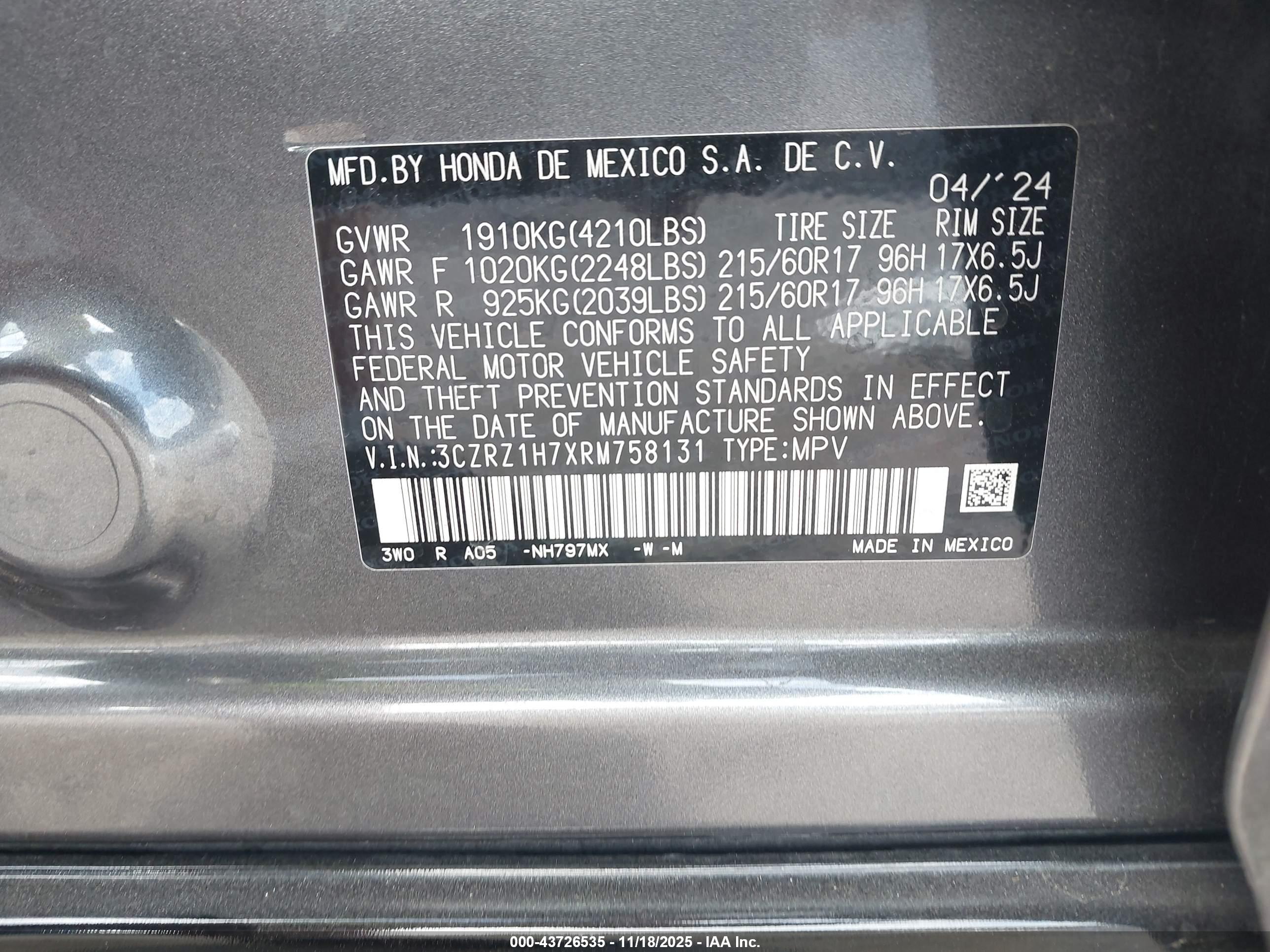 HONDA HR-V image 9