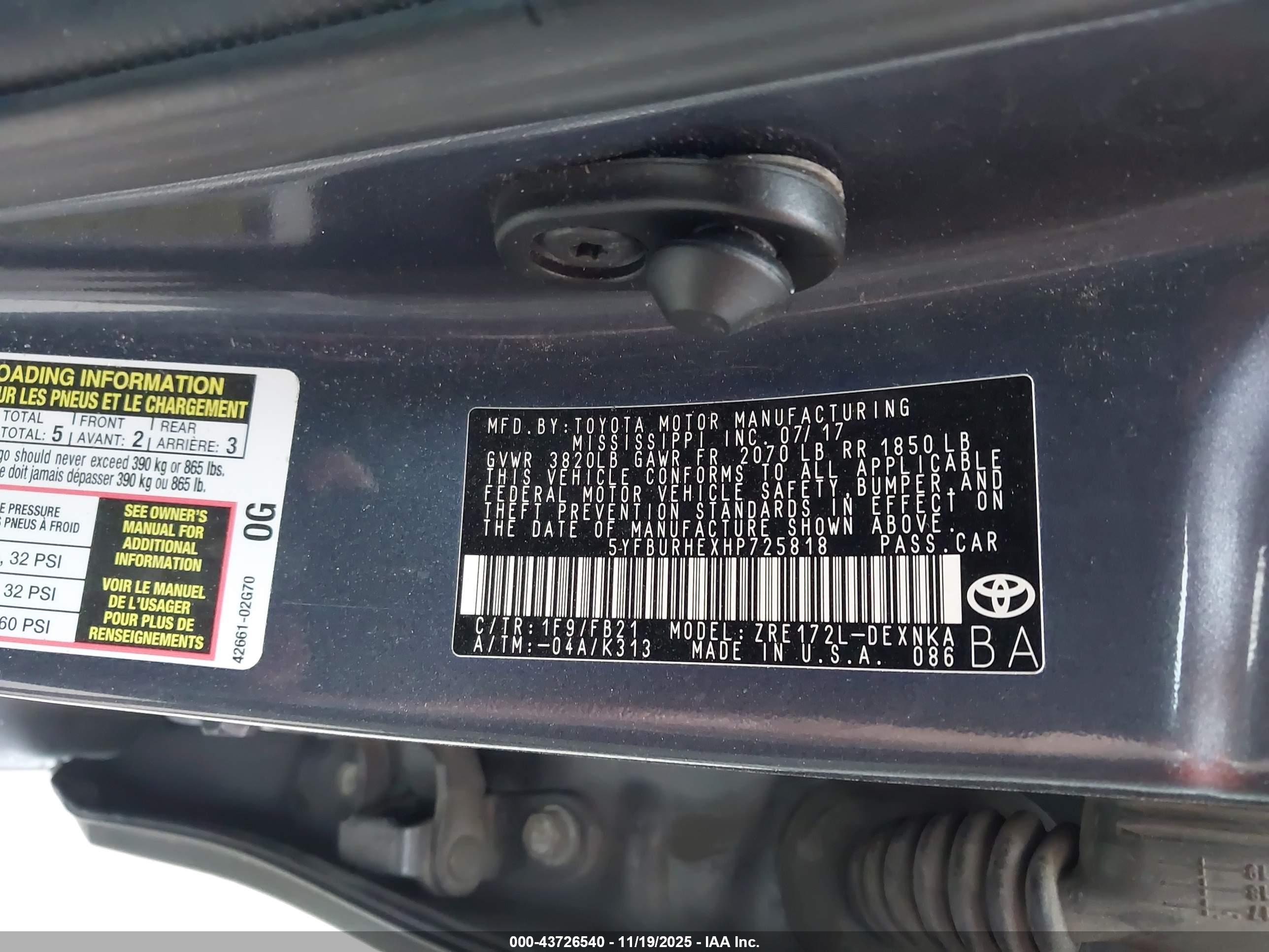 TOYOTA COROLLA image 9