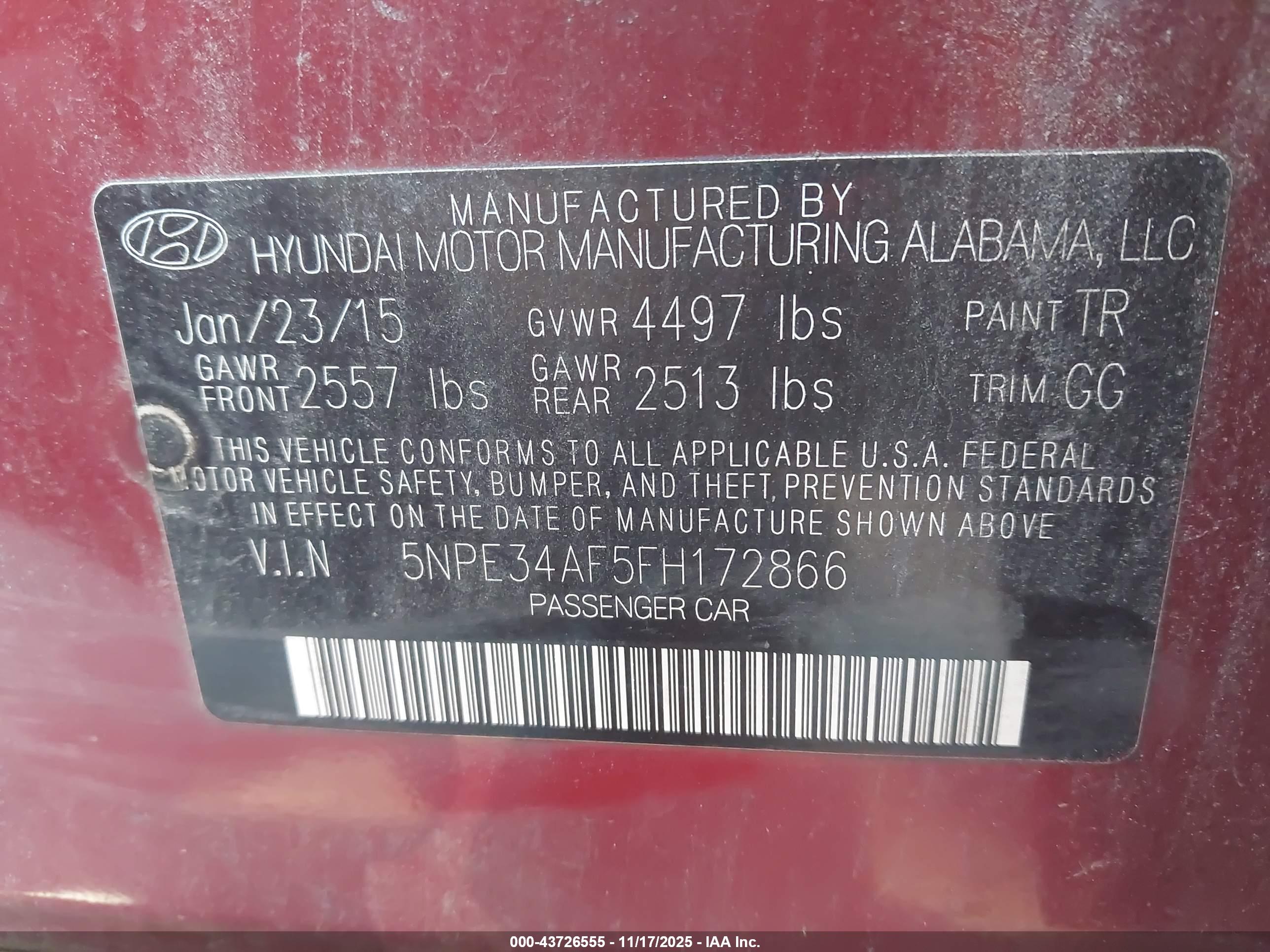 HYUNDAI SONATA image 9