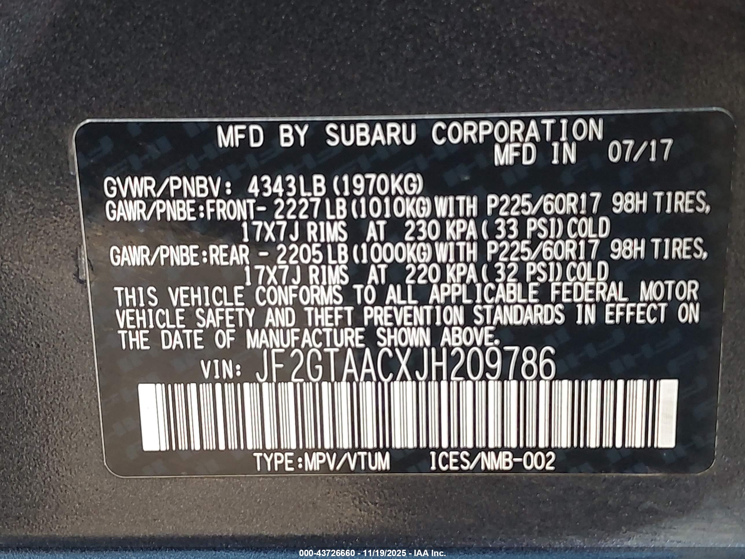 SUBARU CROSSTREK image 9