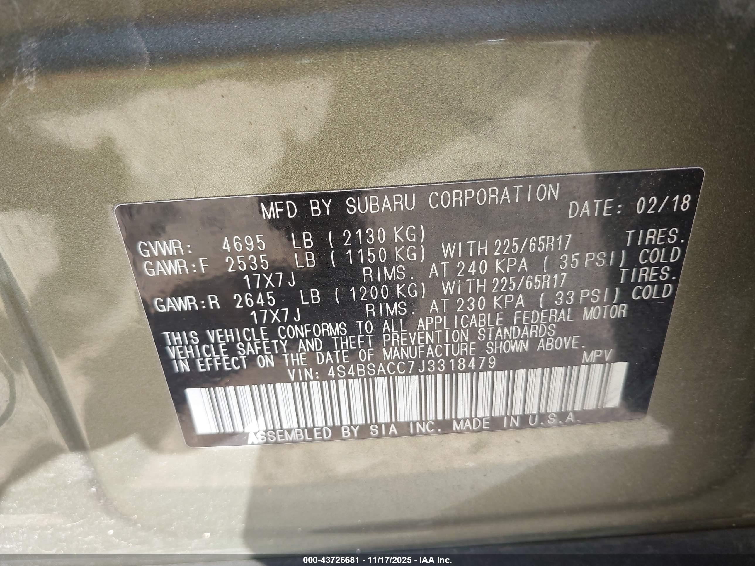 SUBARU OUTBACK image 9