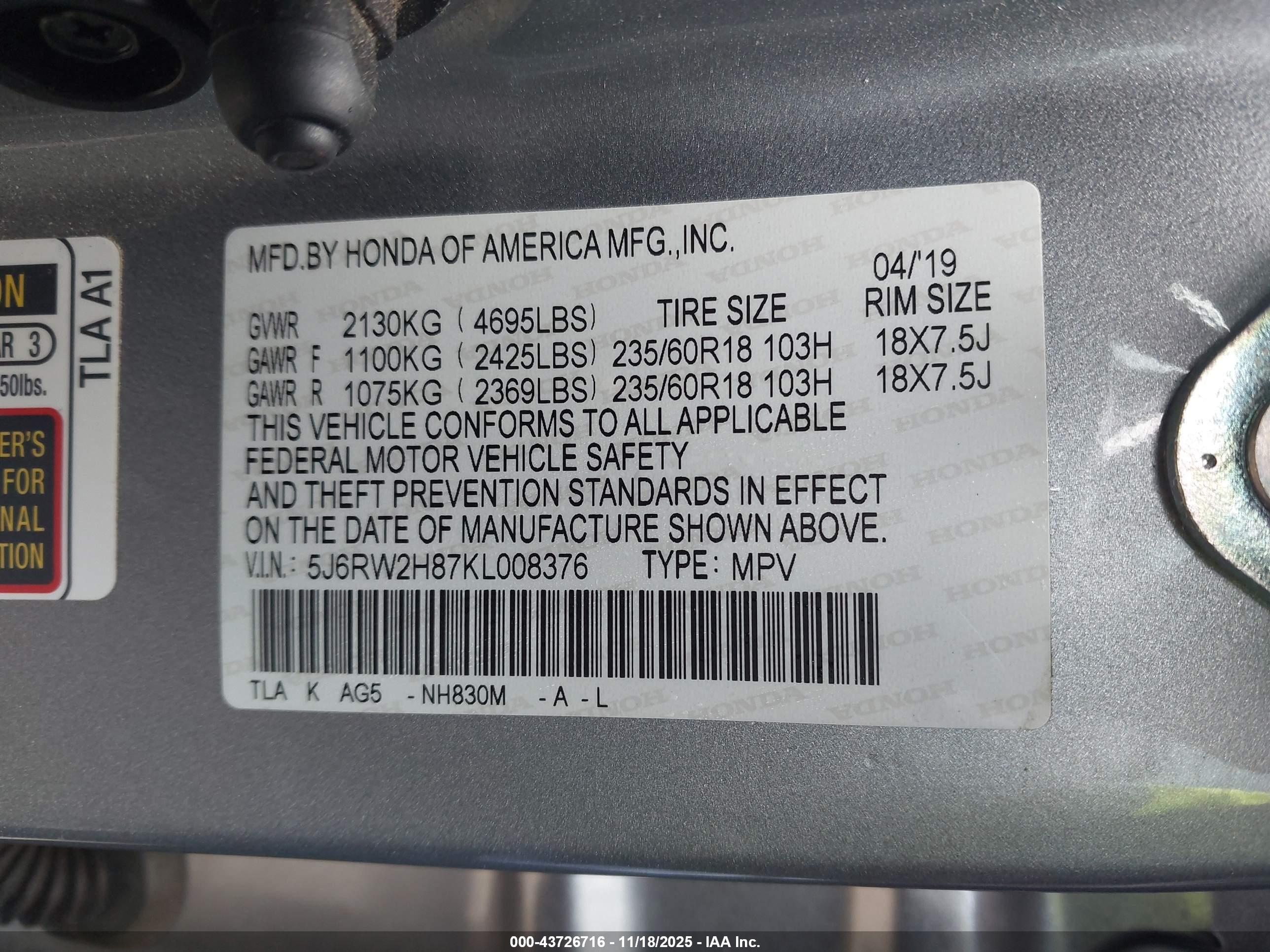 HONDA CR-V image 9