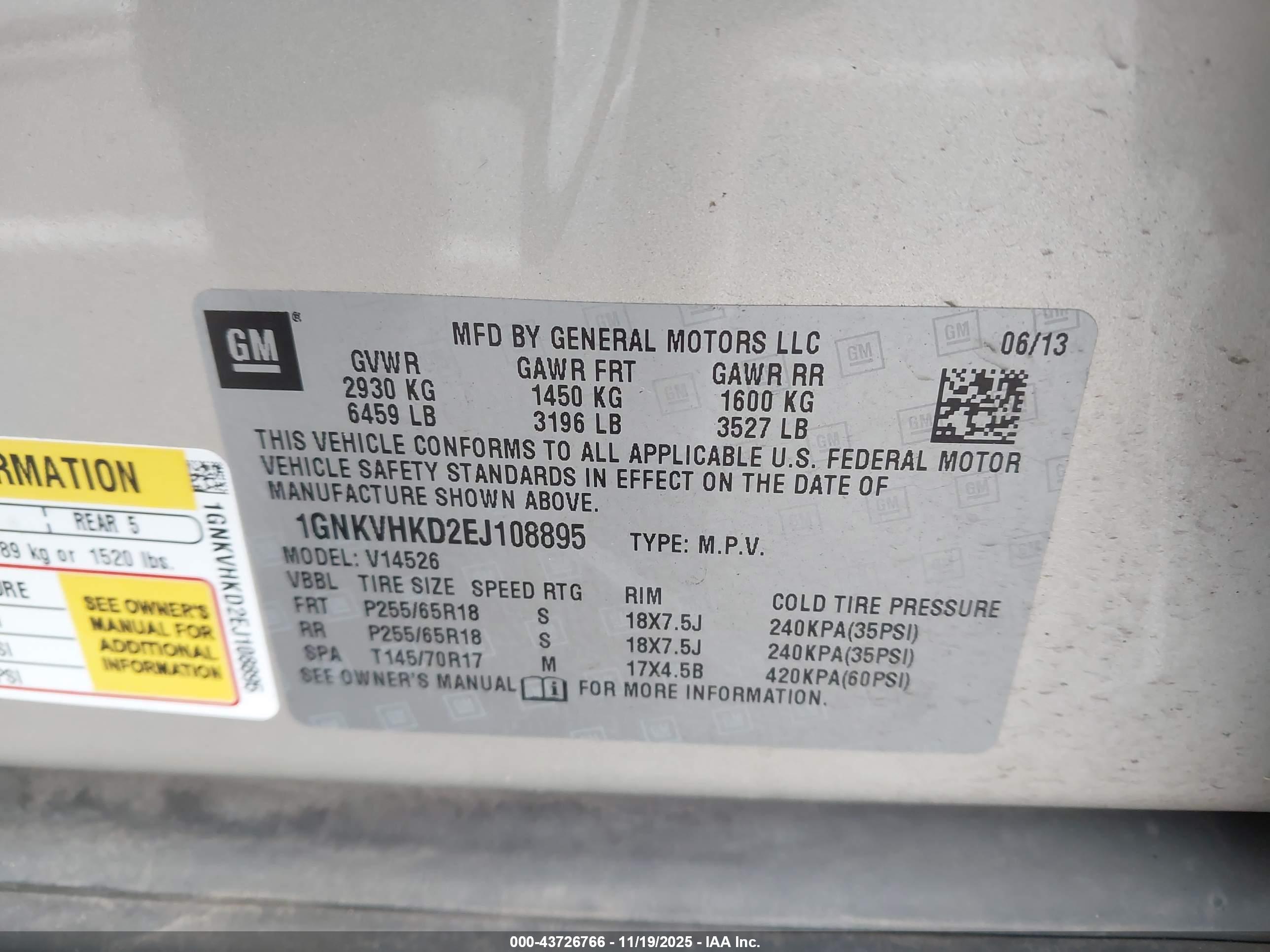CHEVROLET TRAVERSE image 9