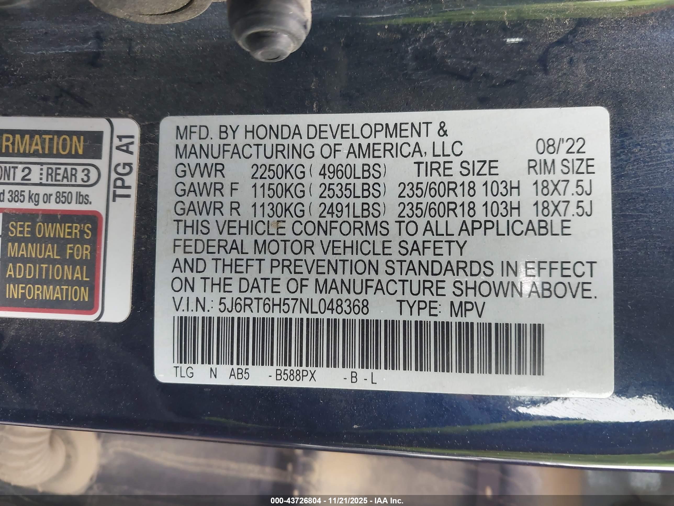 HONDA CR-V image 9