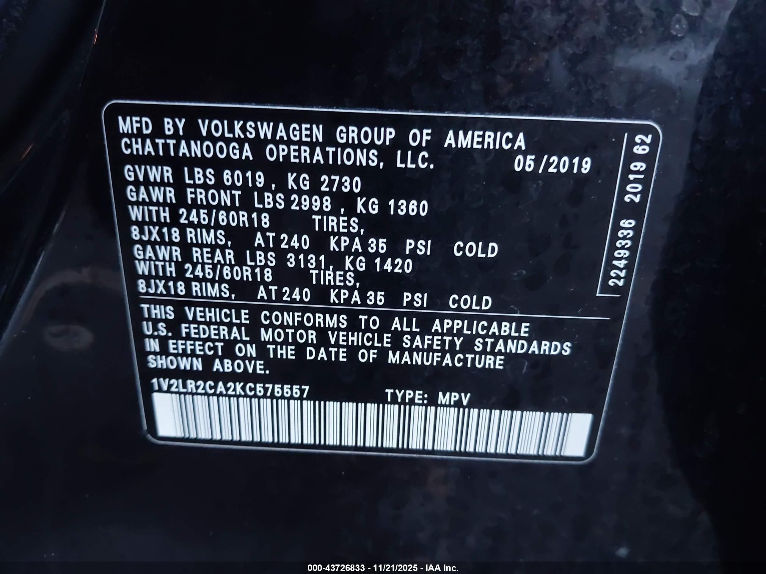 VOLKSWAGEN ATLAS image 9
