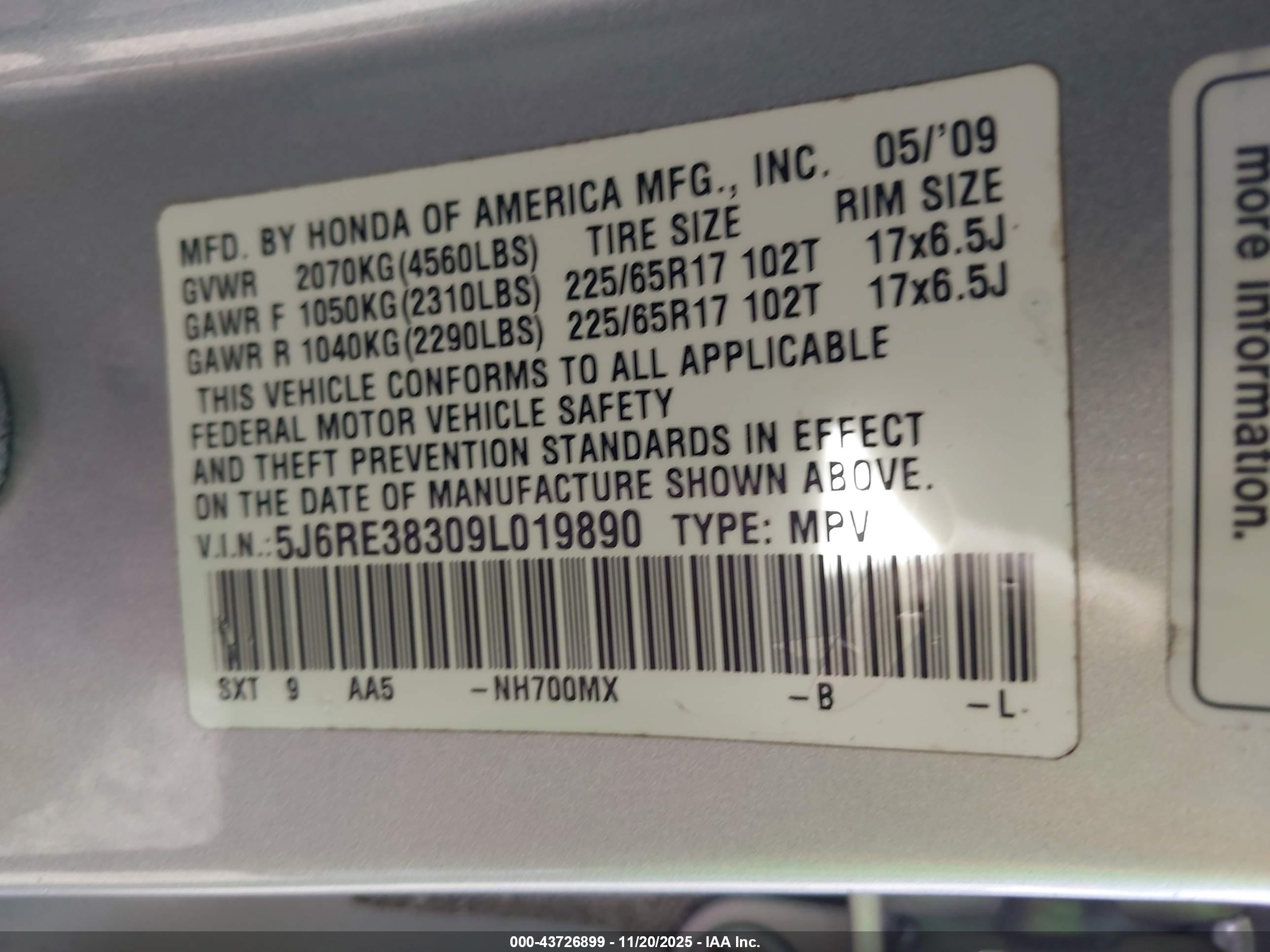 HONDA CR-V image 9
