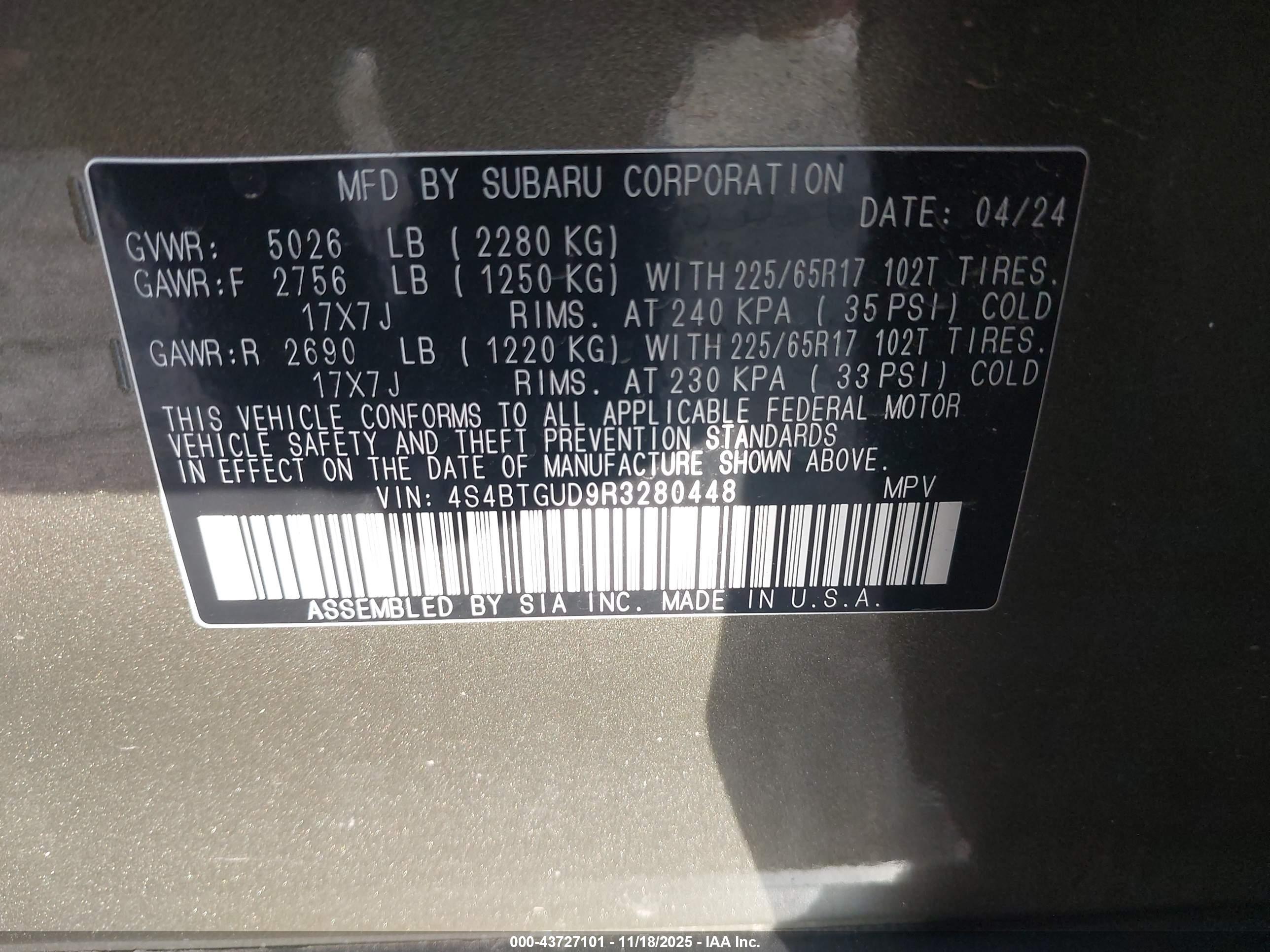 SUBARU OUTBACK image 9