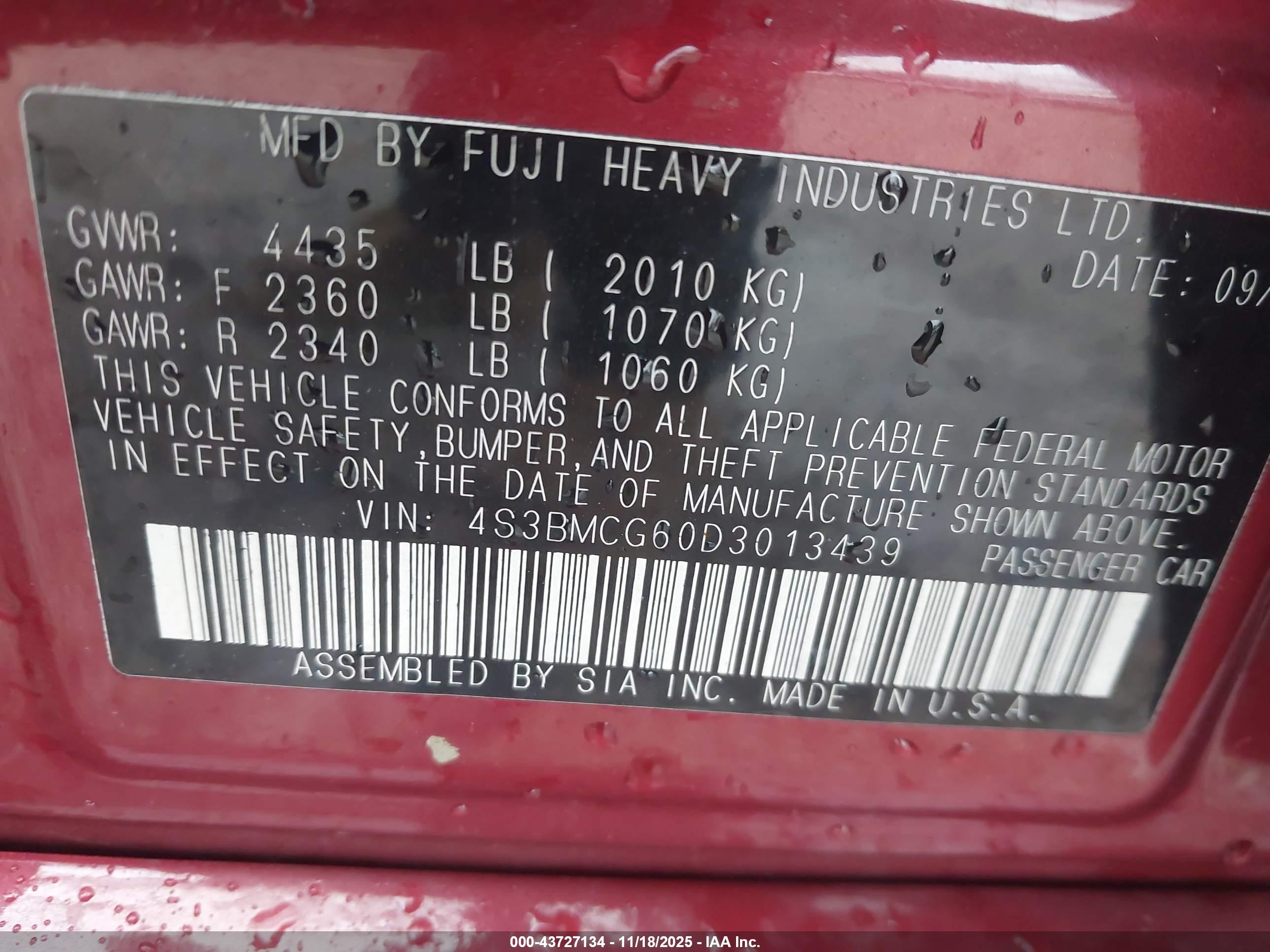 SUBARU LEGACY image 9