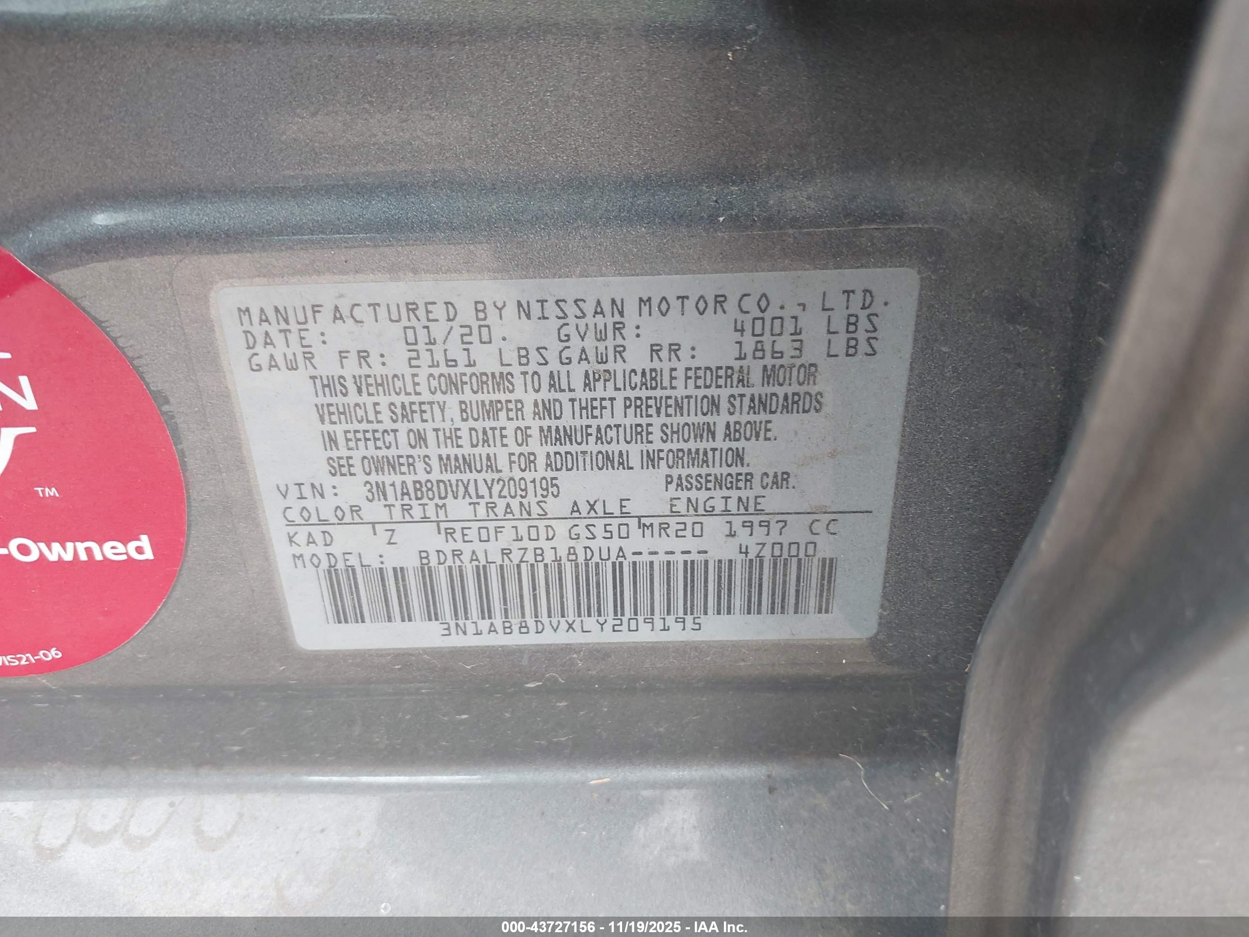 NISSAN SENTRA image 9