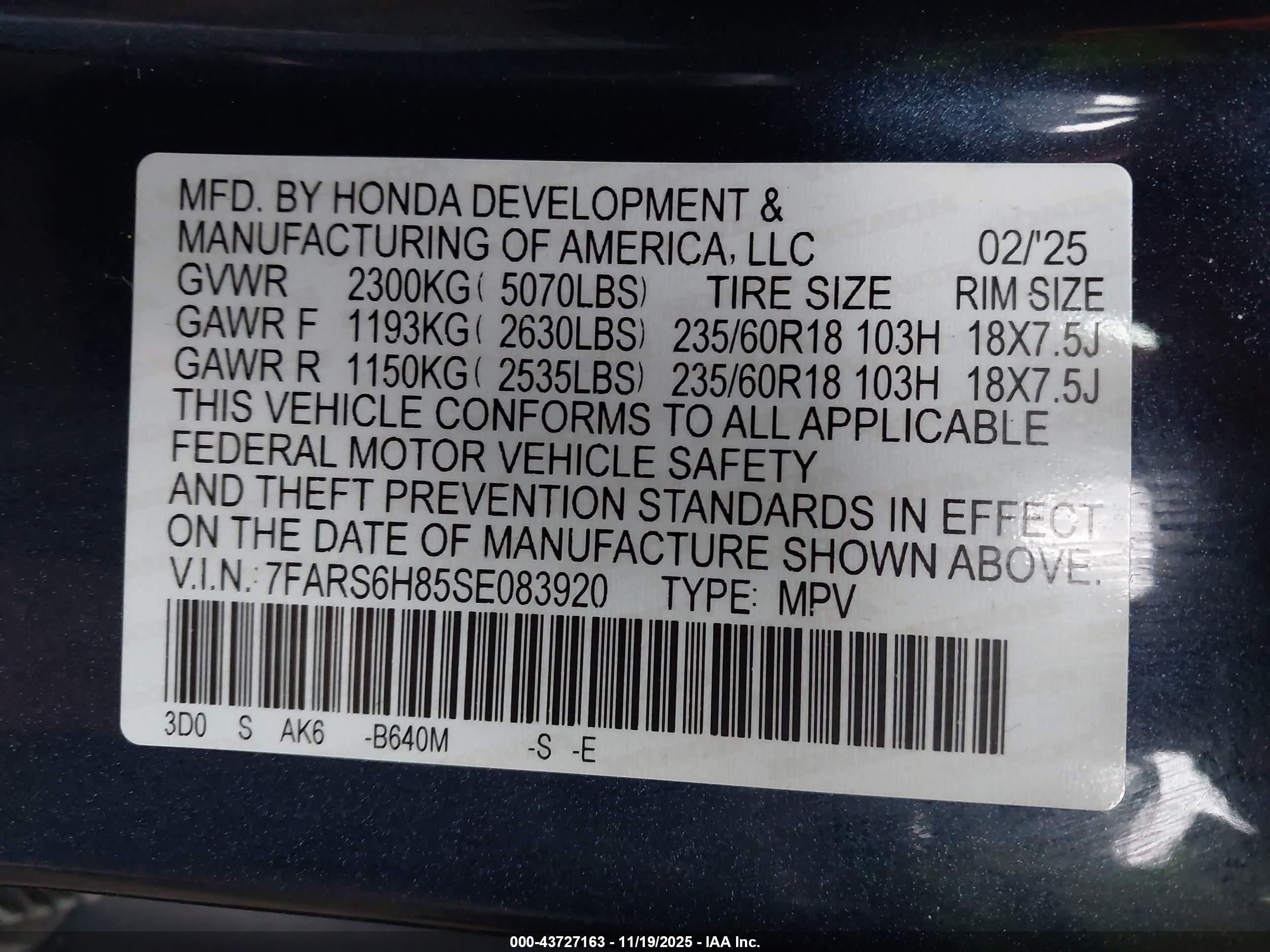 HONDA CR-V image 9