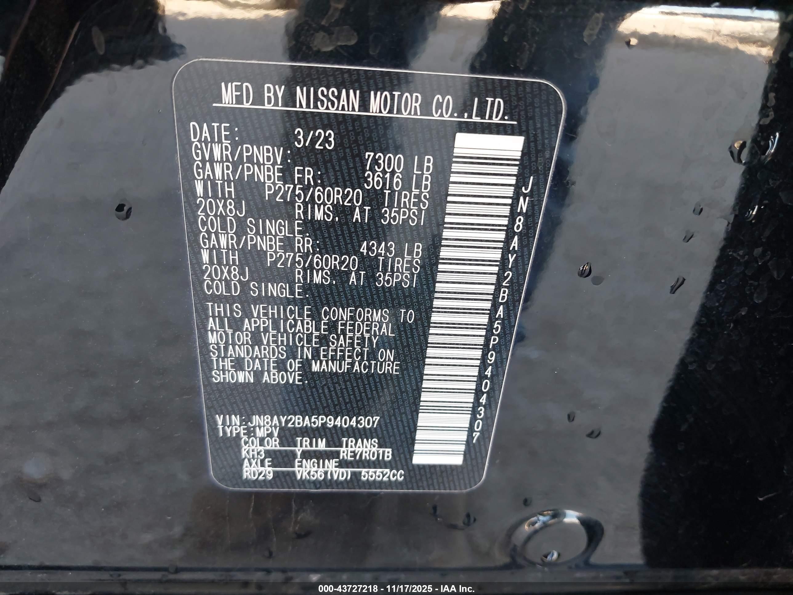 NISSAN ARMADA image 9