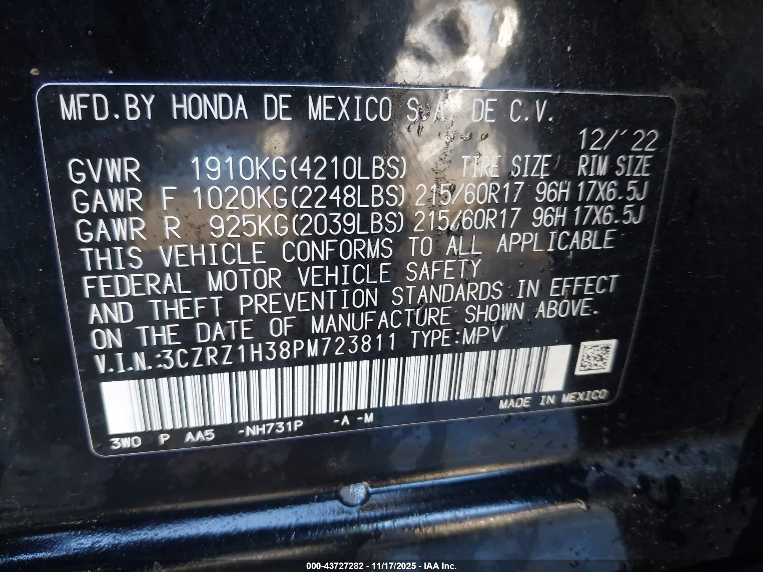 HONDA HR-V image 9