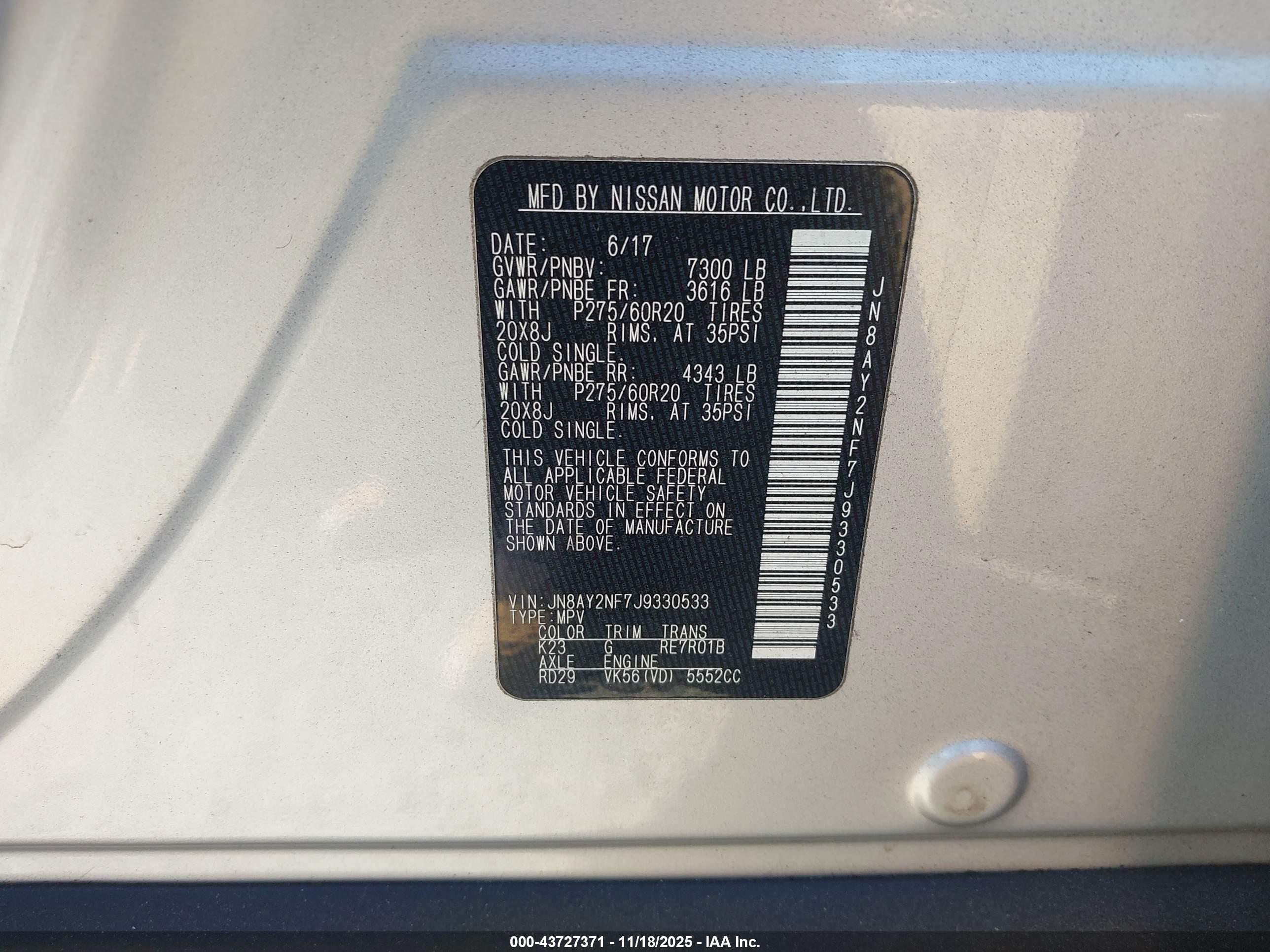 NISSAN ARMADA image 9