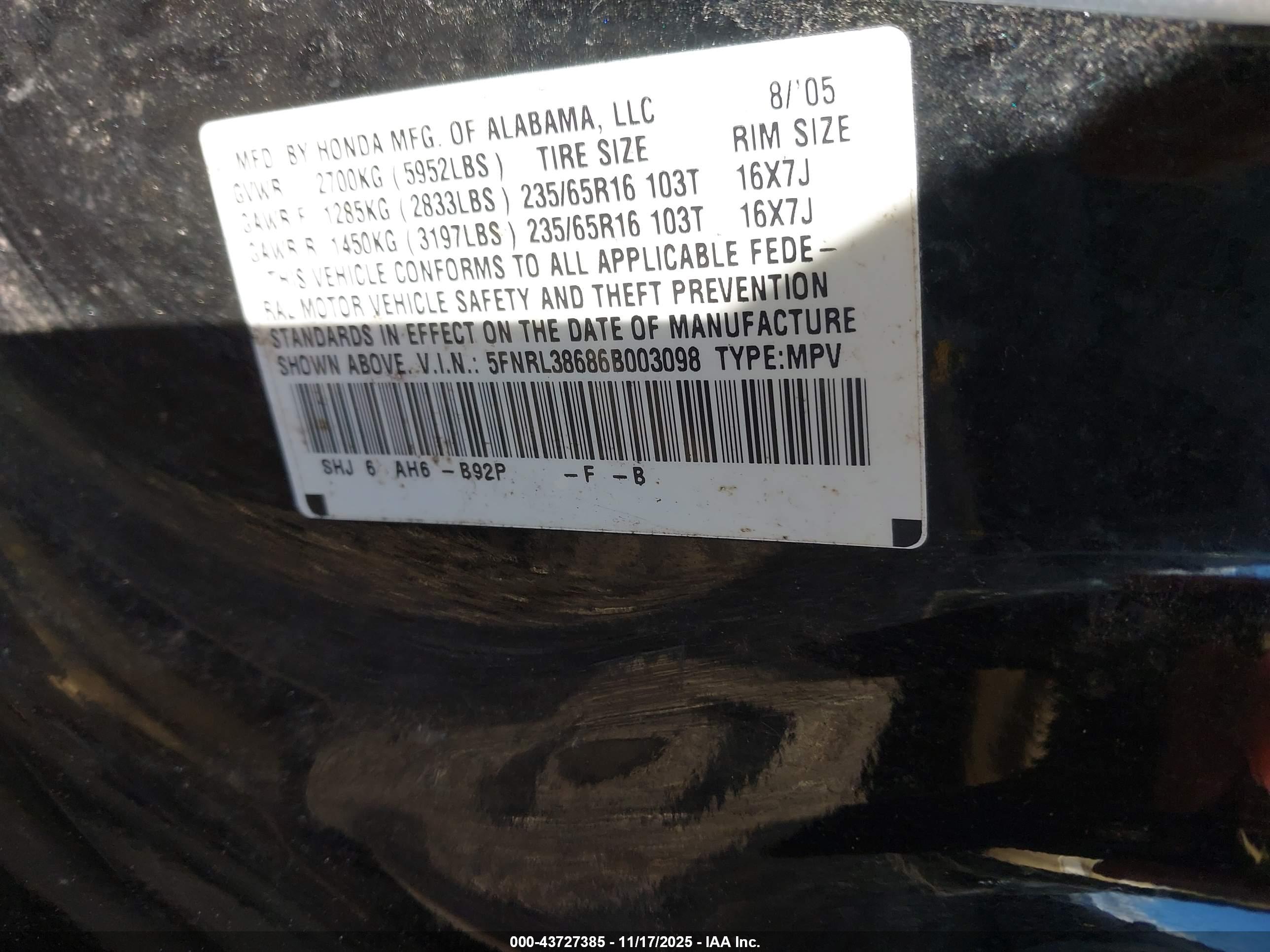 HONDA ODYSSEY image 9