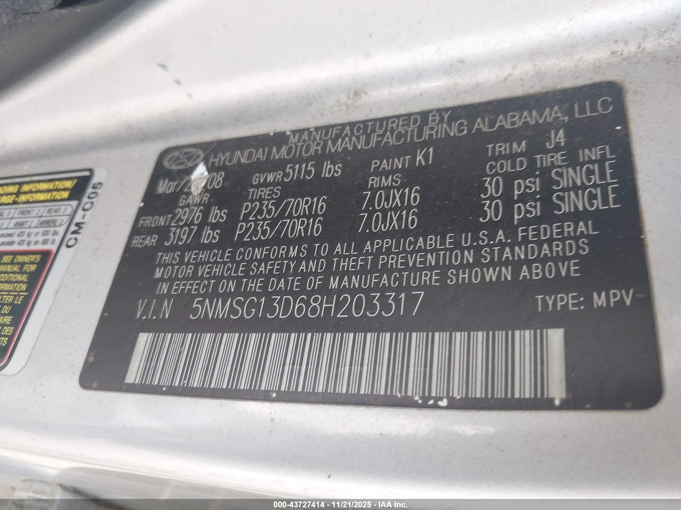 HYUNDAI SANTA image 9