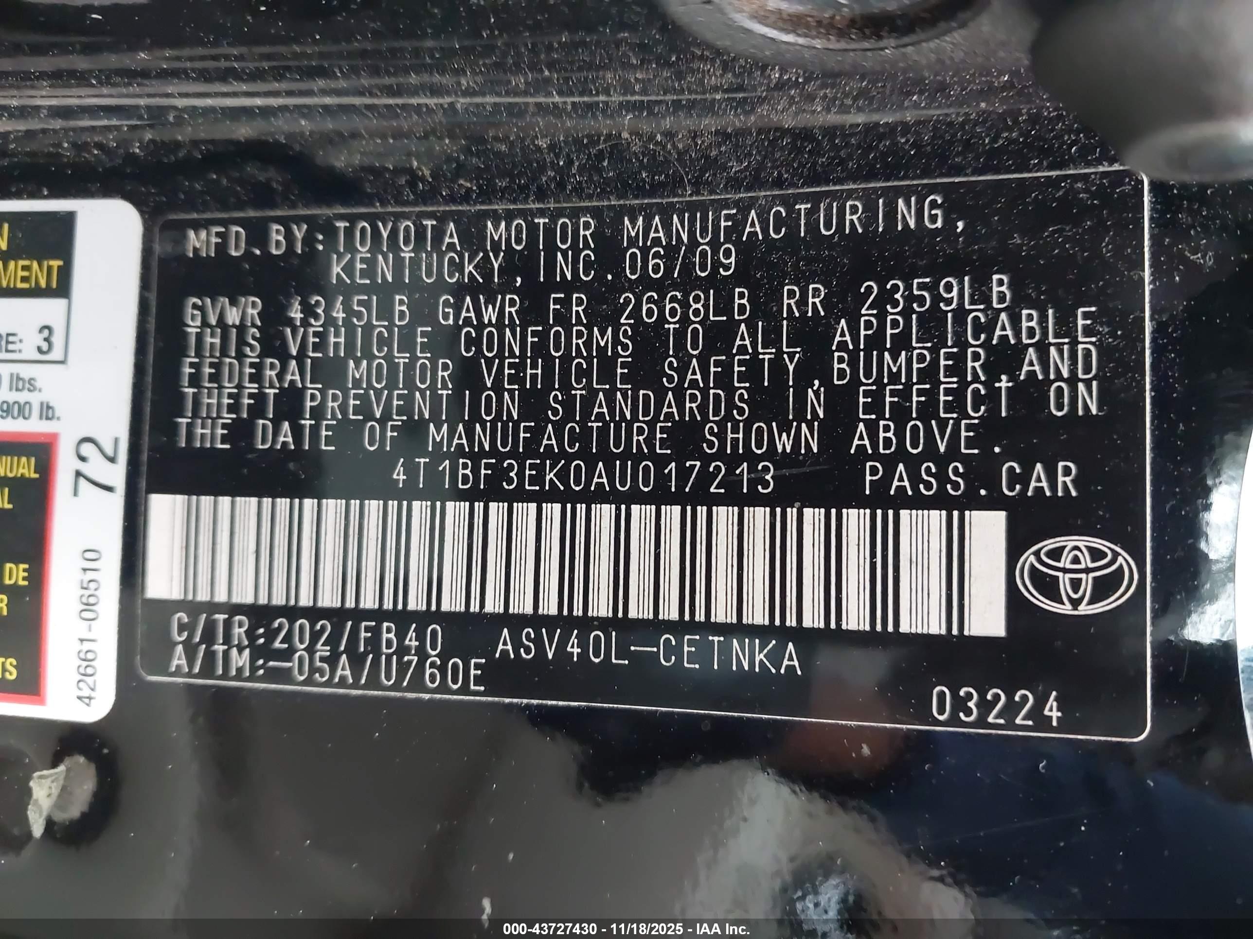 TOYOTA CAMRY image 9