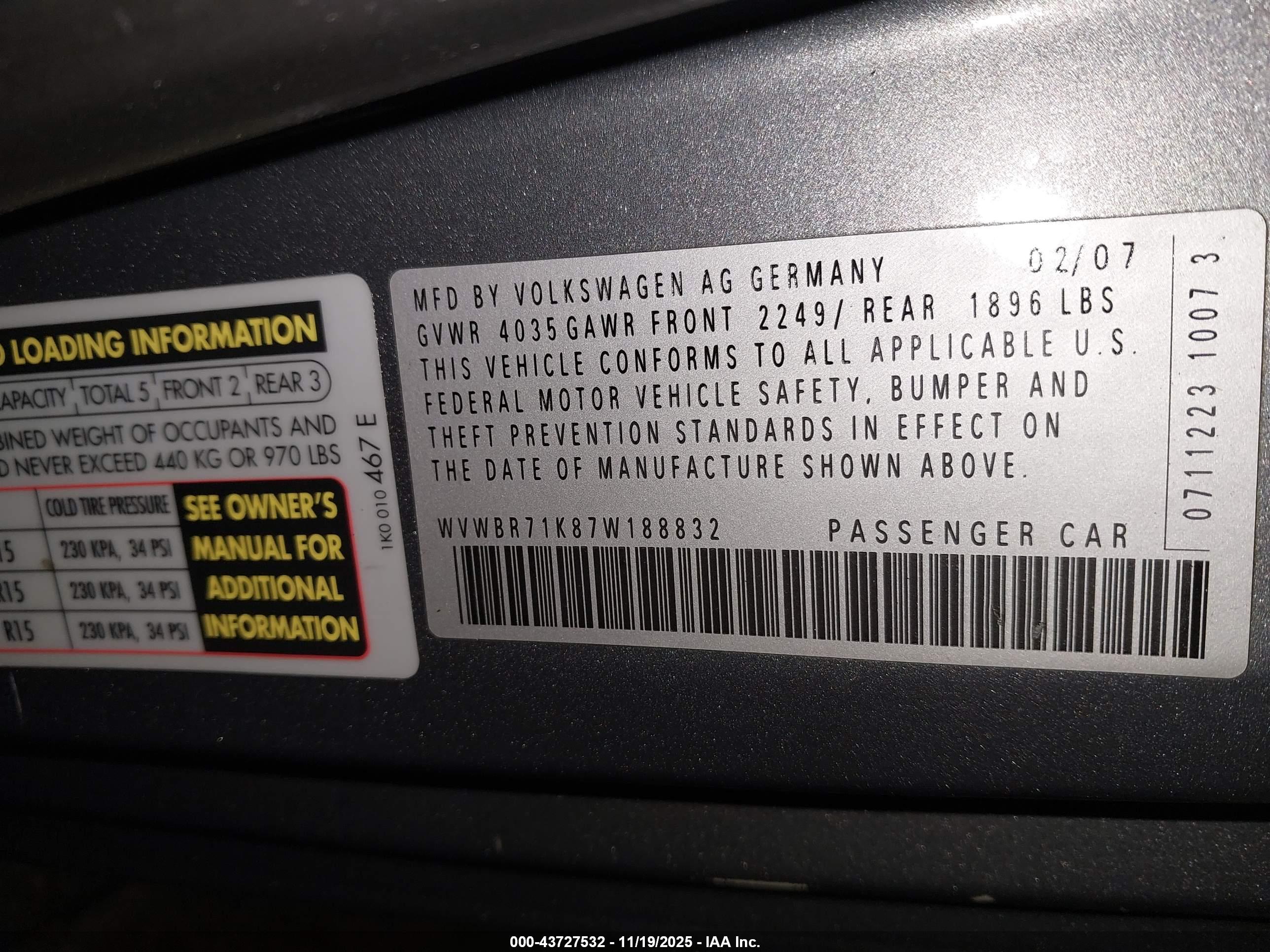 VOLKSWAGEN RABBIT image 9