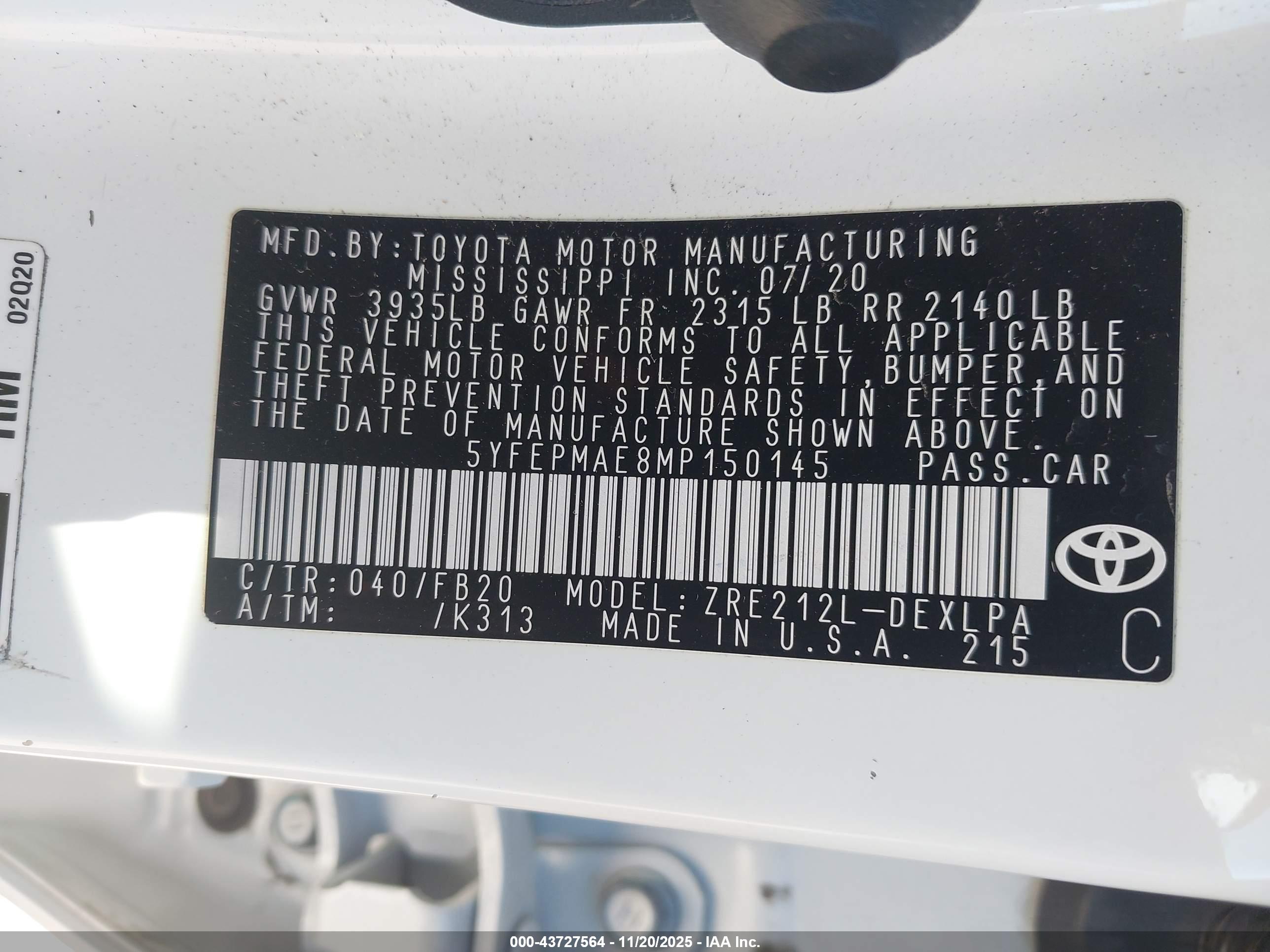 TOYOTA COROLLA image 9
