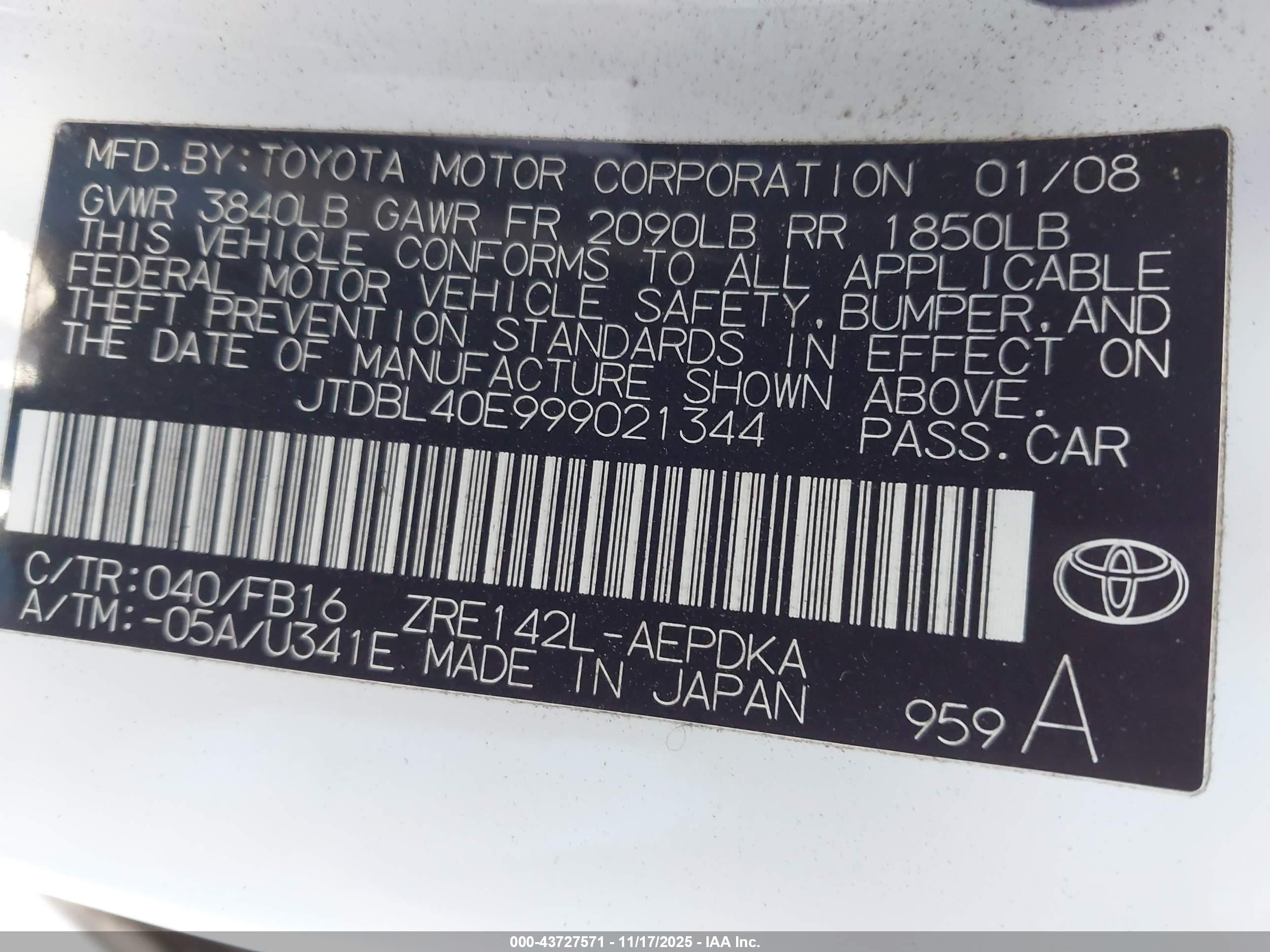 TOYOTA COROLLA image 9