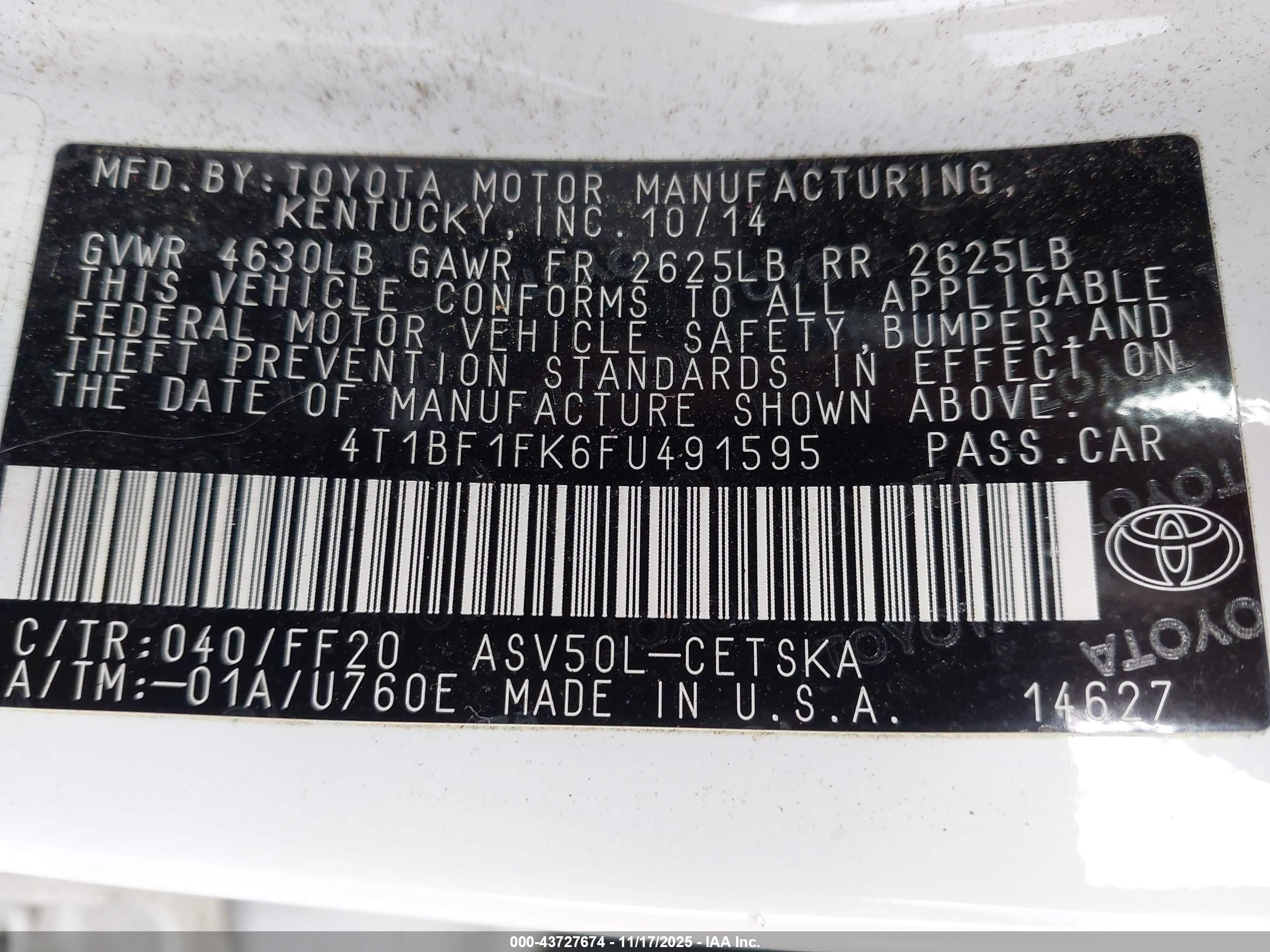 TOYOTA CAMRY image 9
