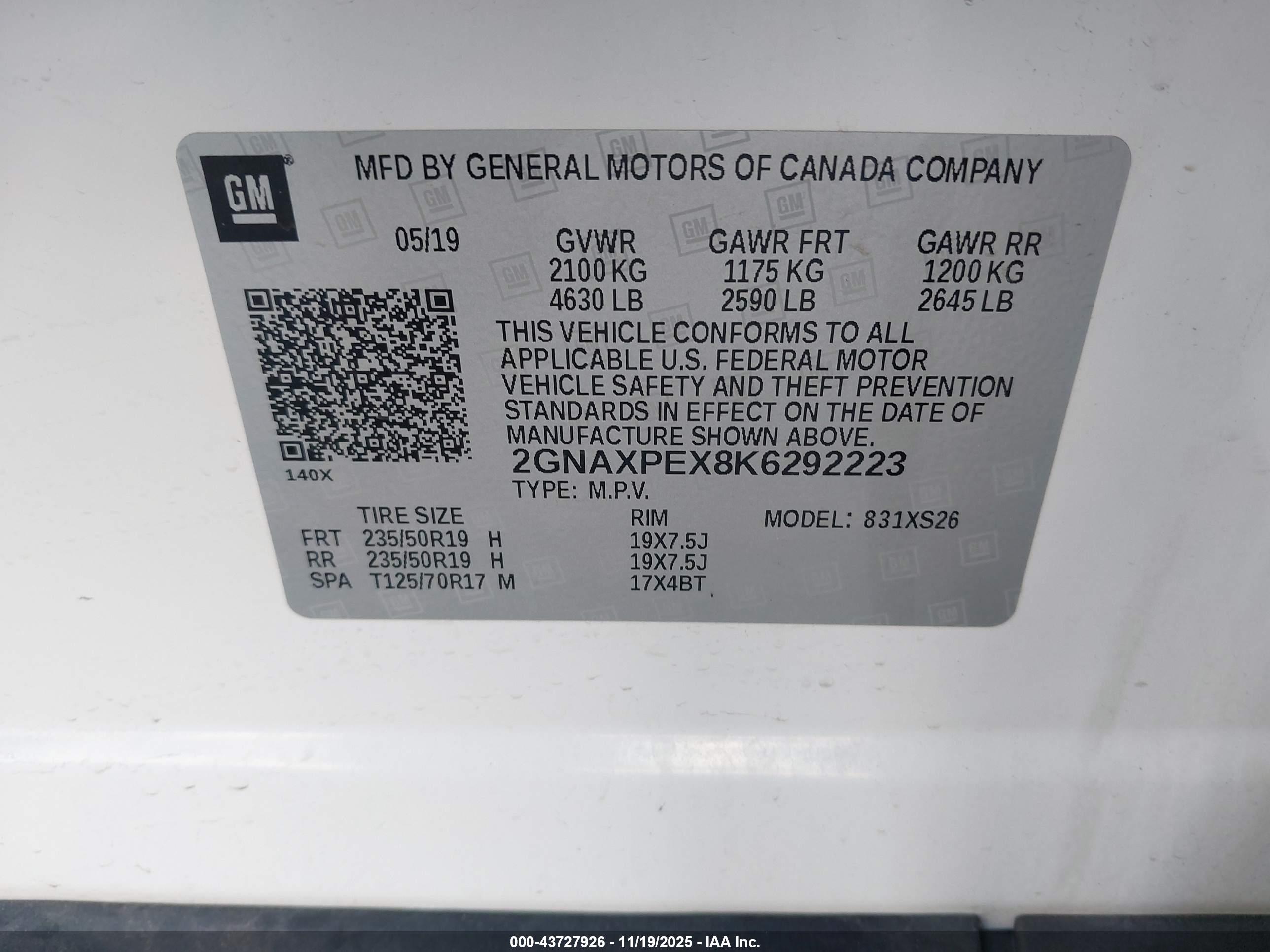 CHEVROLET EQUINOX image 9