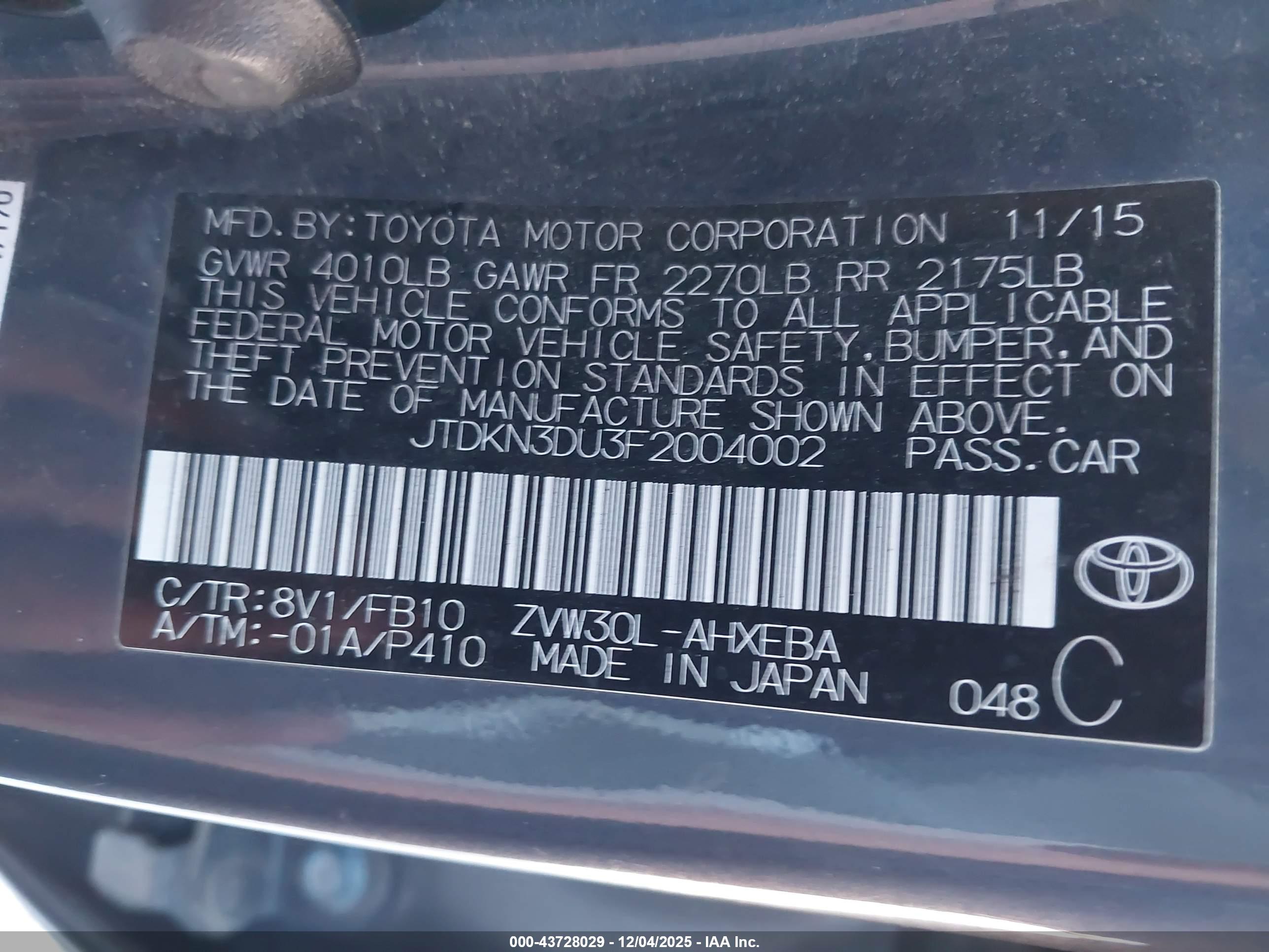 TOYOTA PRIUS image 9