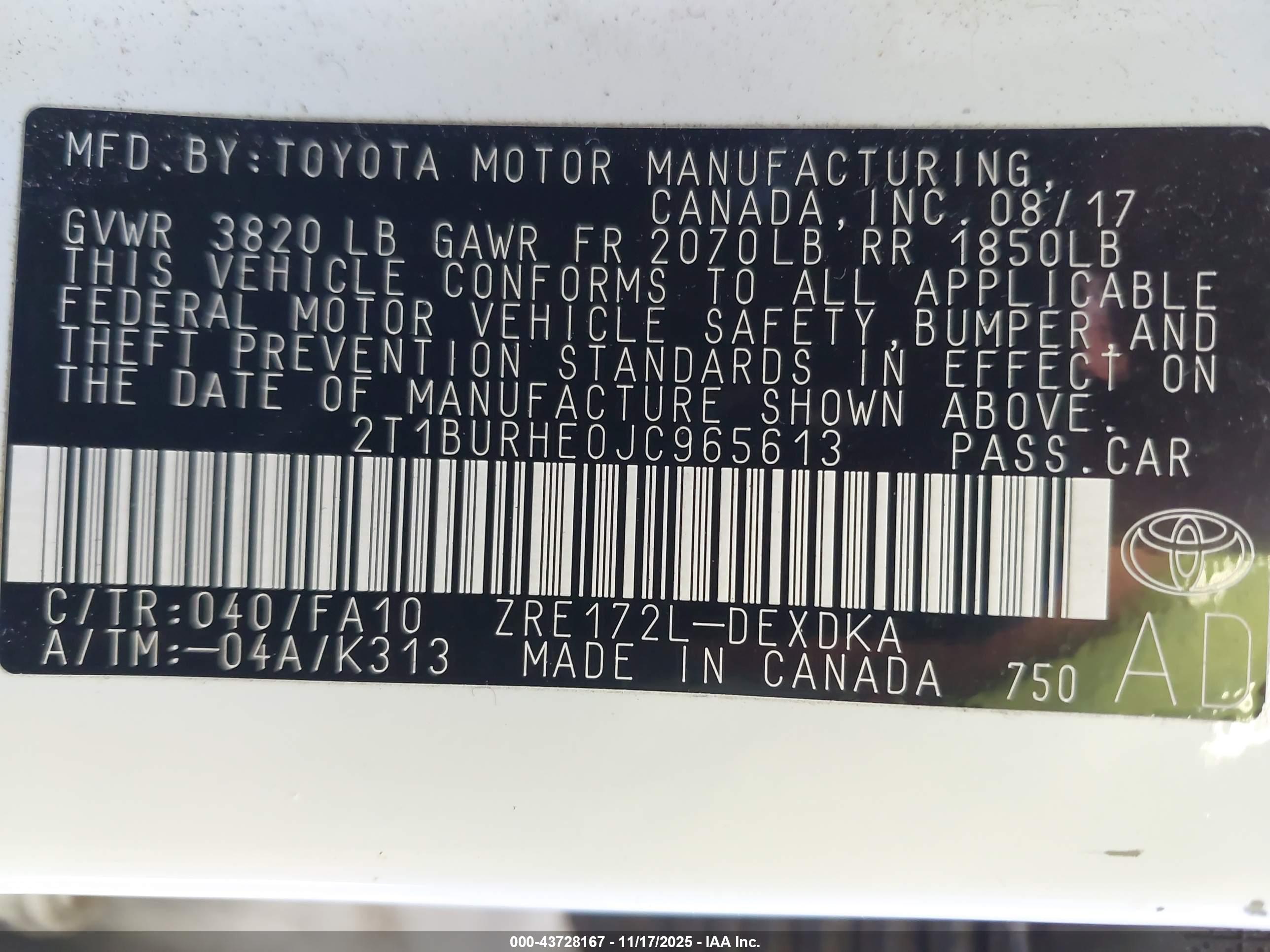 TOYOTA COROLLA image 9
