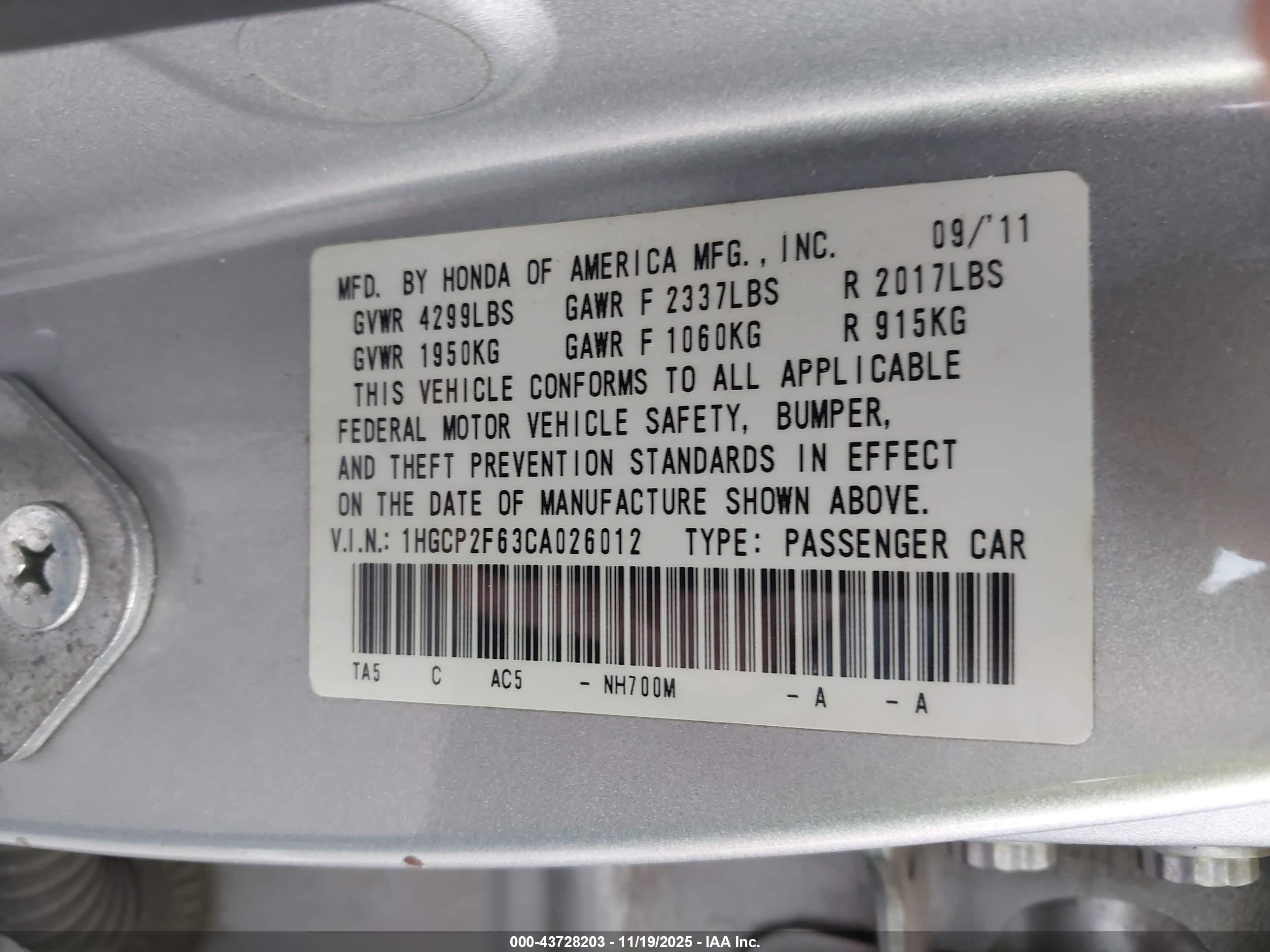 HONDA ACCORD image 9
