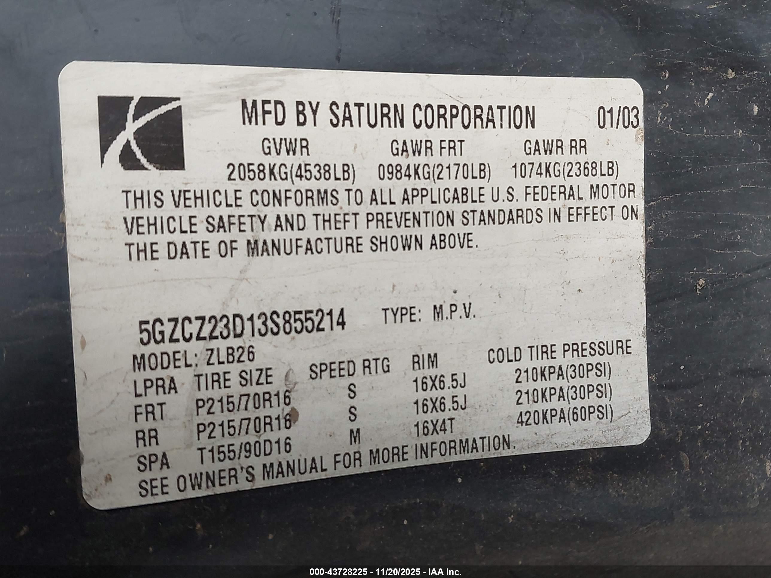SATURN VUE image 9