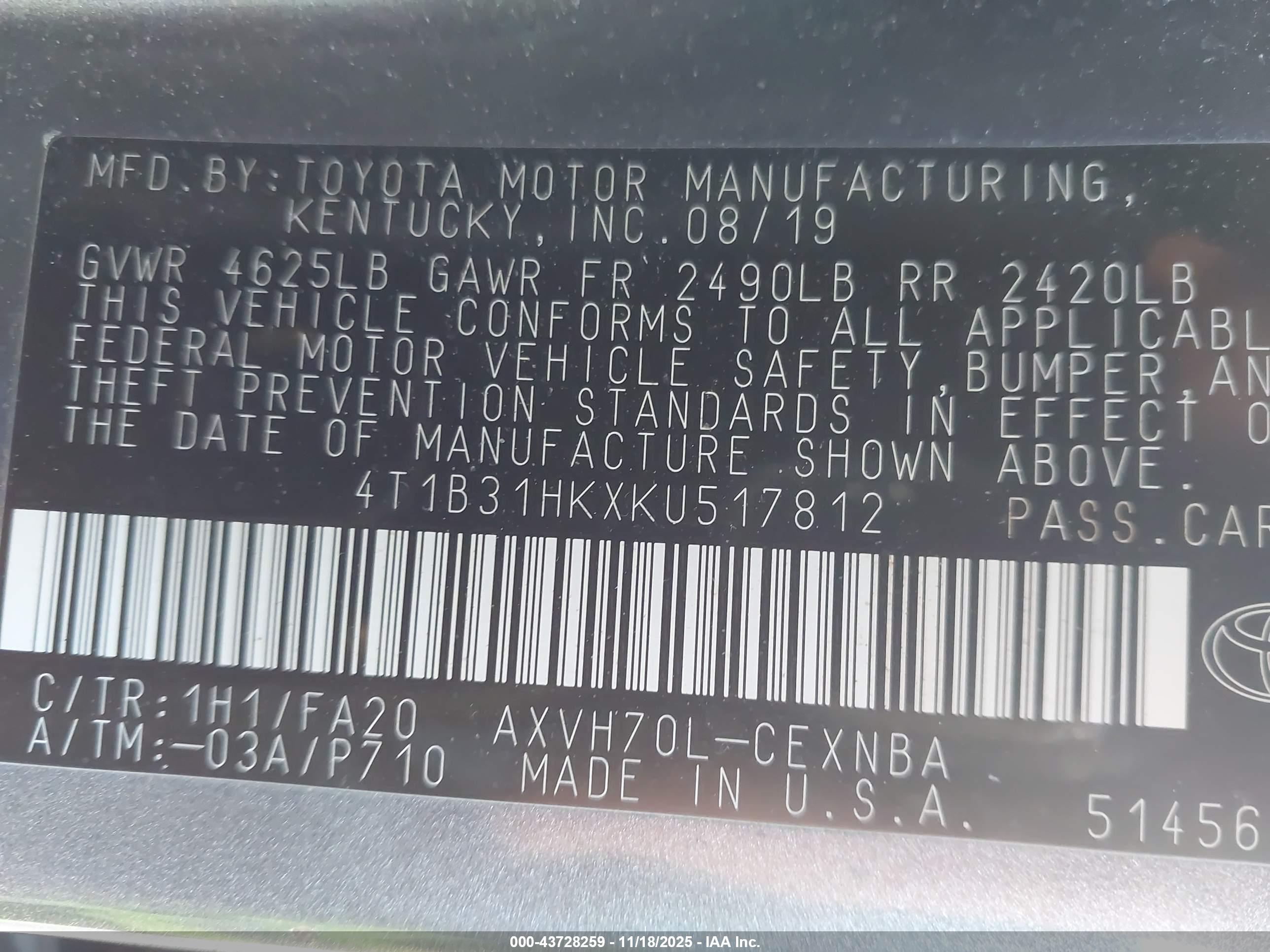 TOYOTA CAMRY image 9