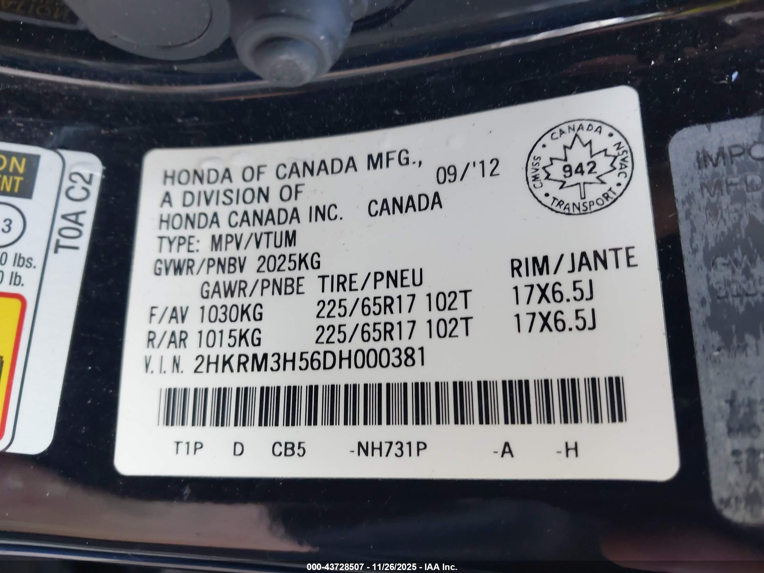 HONDA CR-V image 9