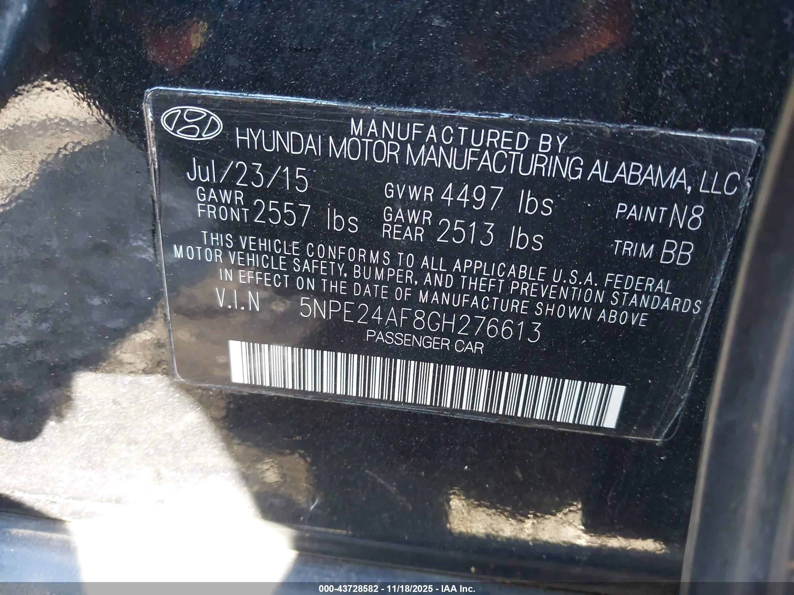 HYUNDAI SONATA image 9