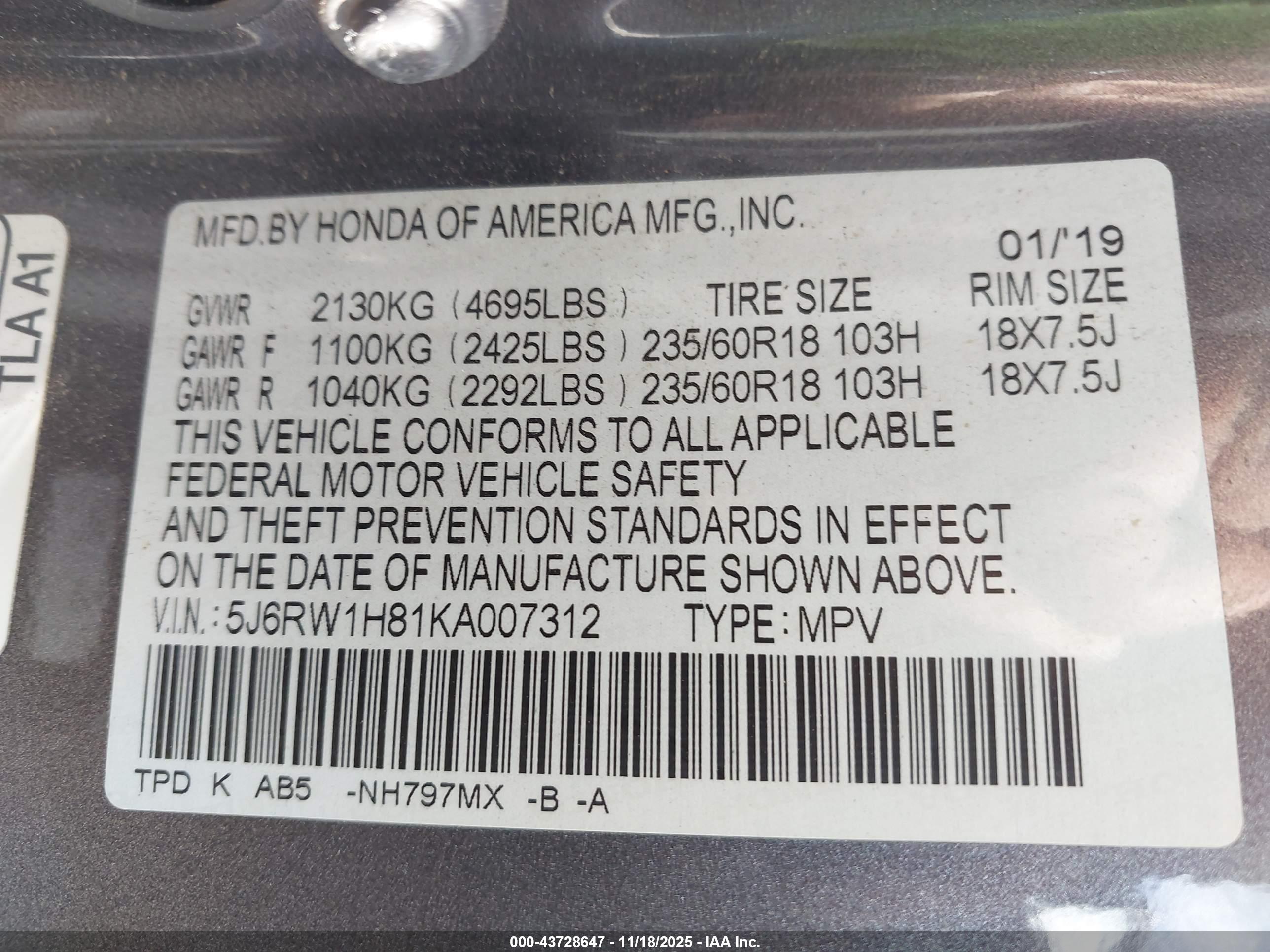 HONDA CR-V image 9