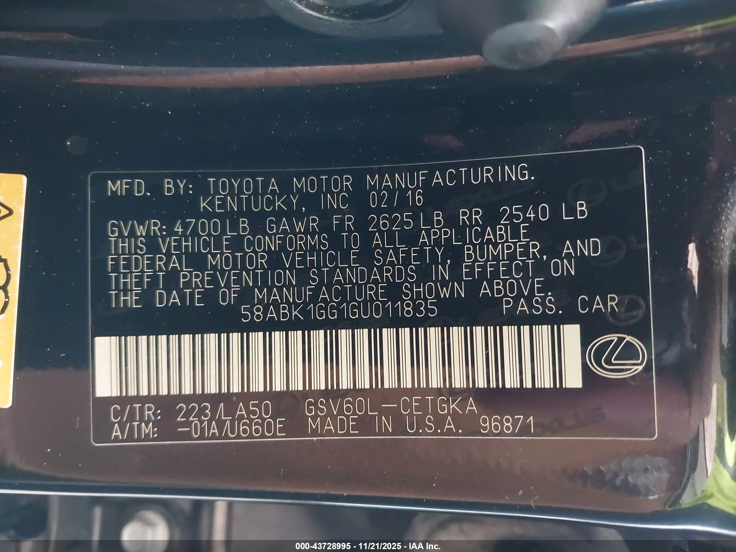 LEXUS ES image 9