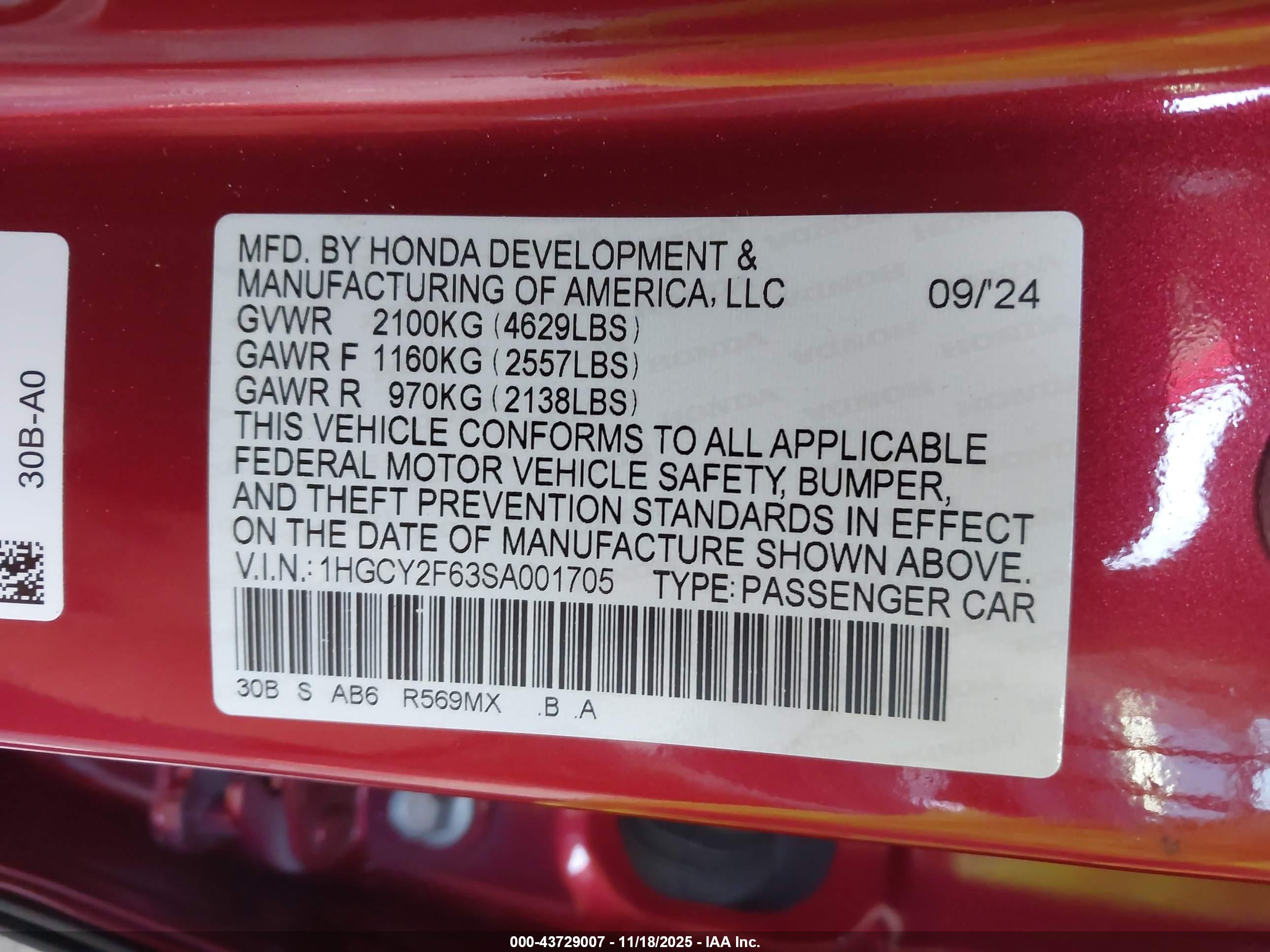 HONDA ACCORD image 9