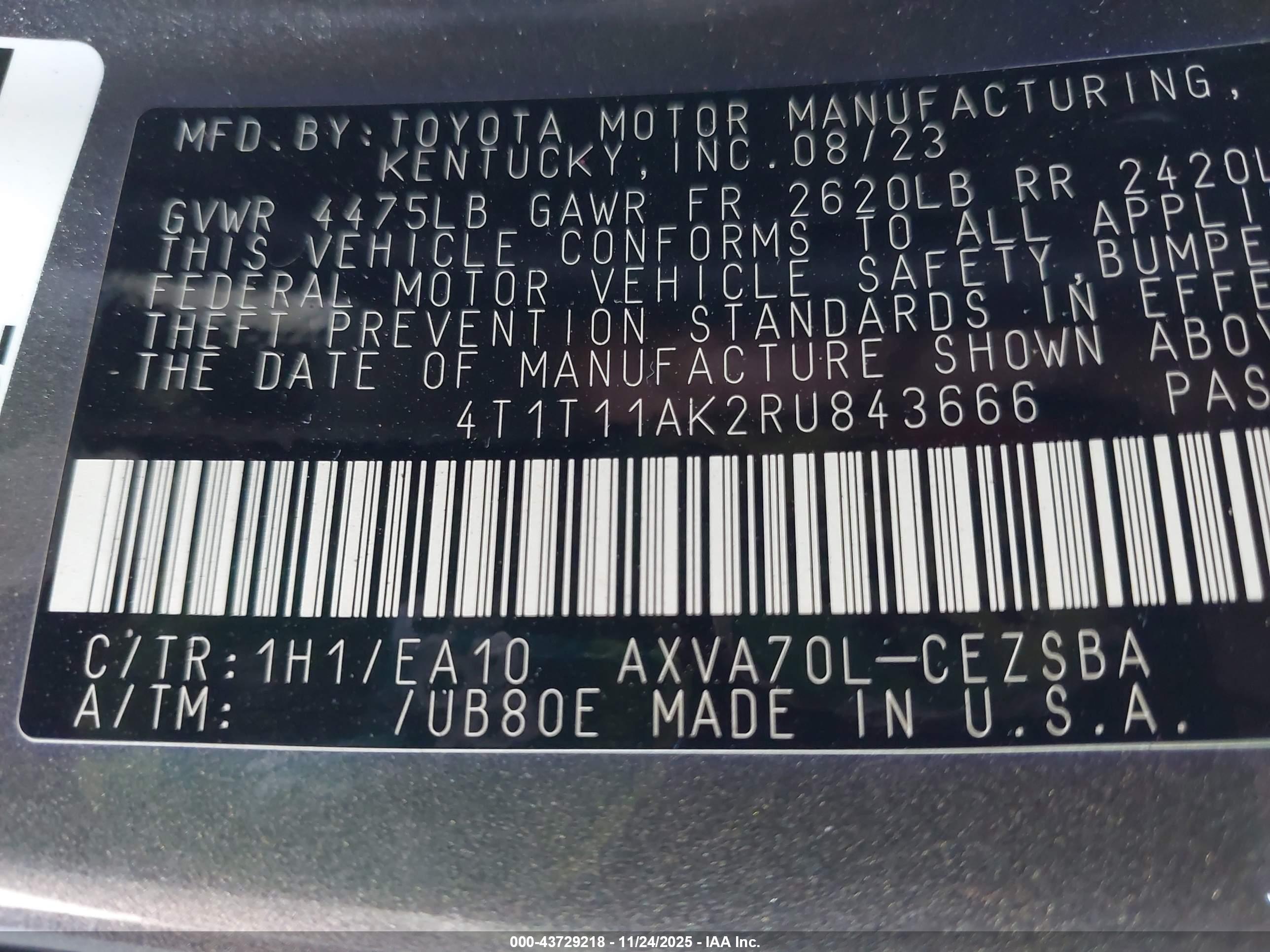 TOYOTA CAMRY image 9