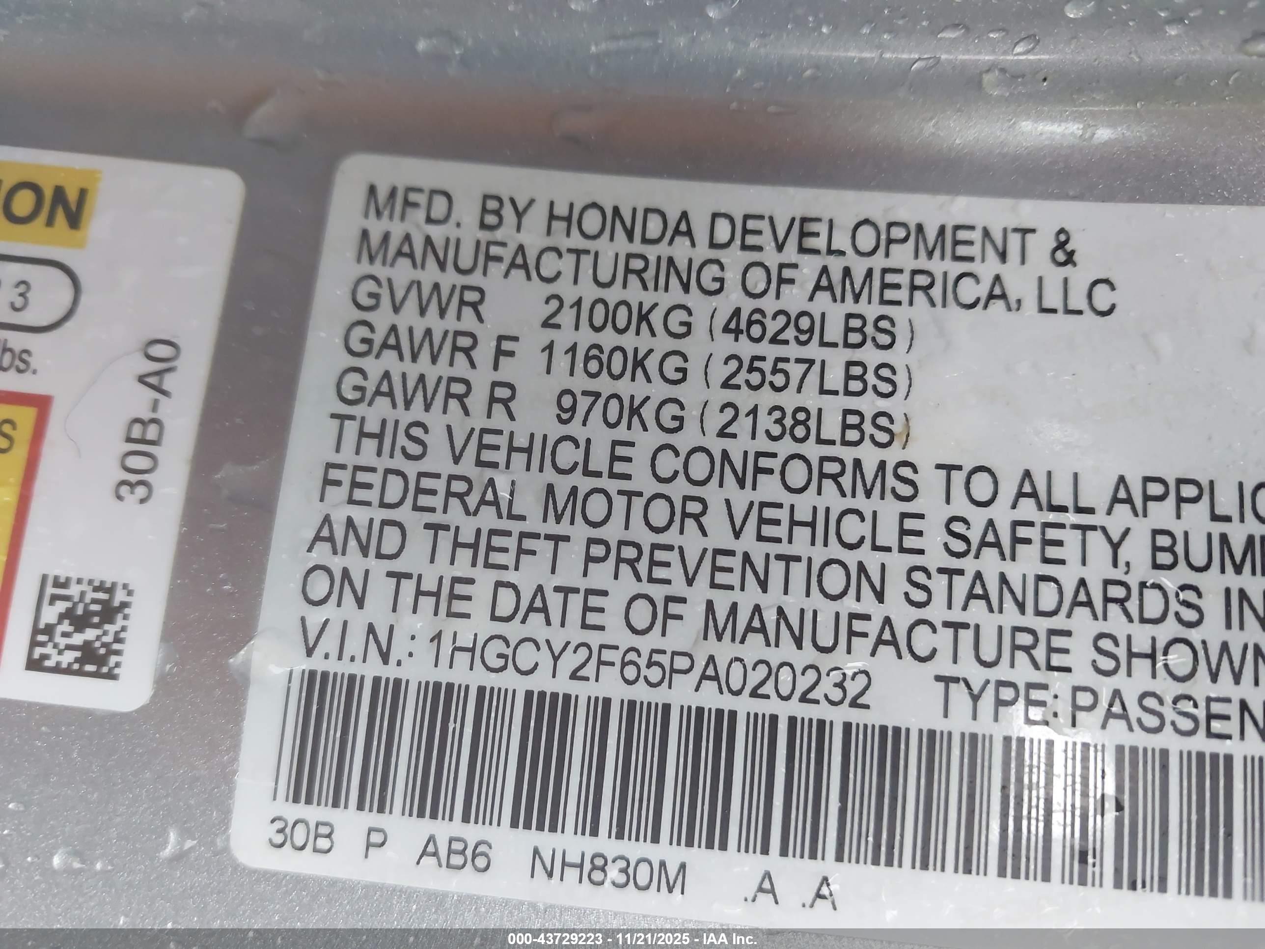 HONDA ACCORD image 9