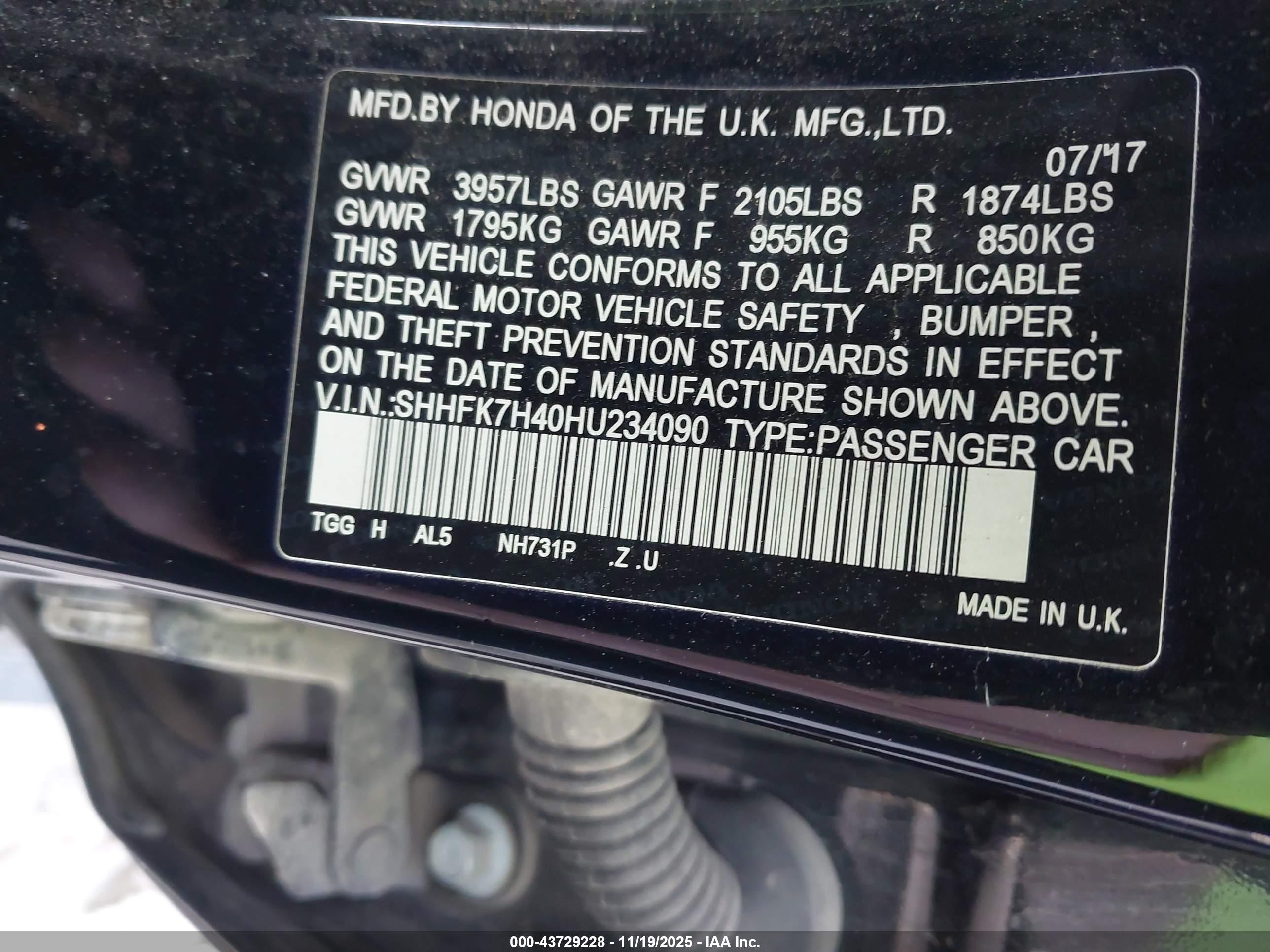 HONDA CIVIC image 9