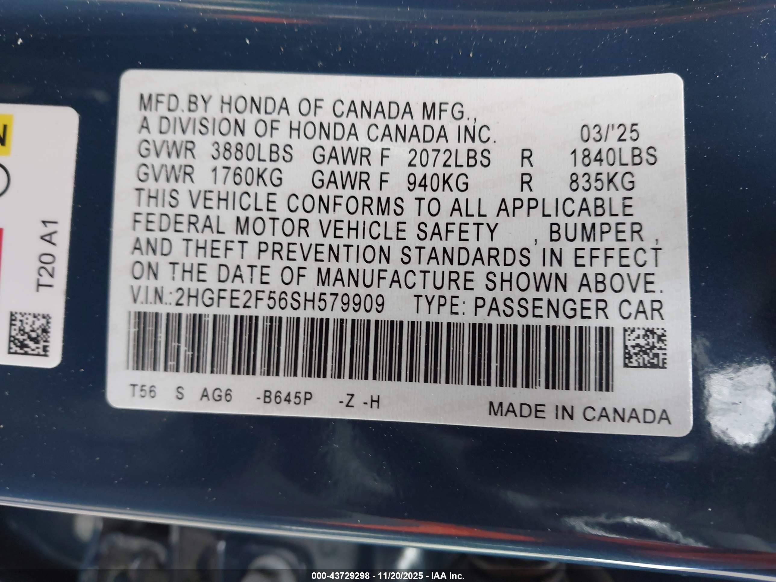 HONDA CIVIC image 9