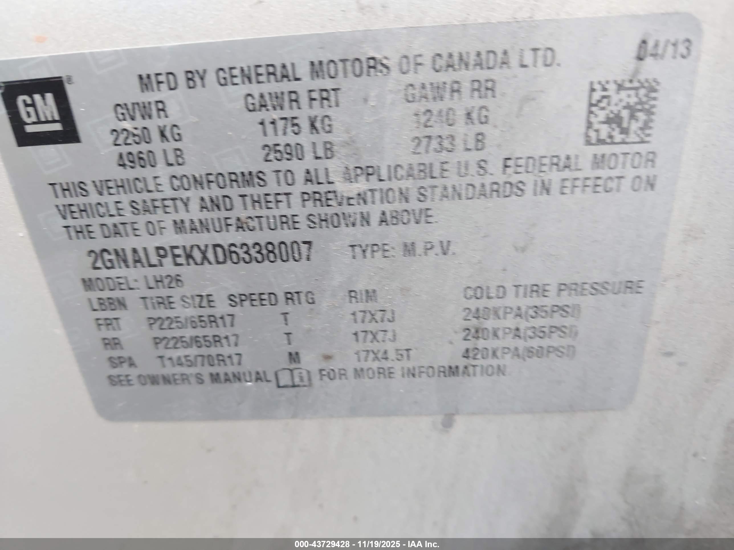 CHEVROLET EQUINOX image 9