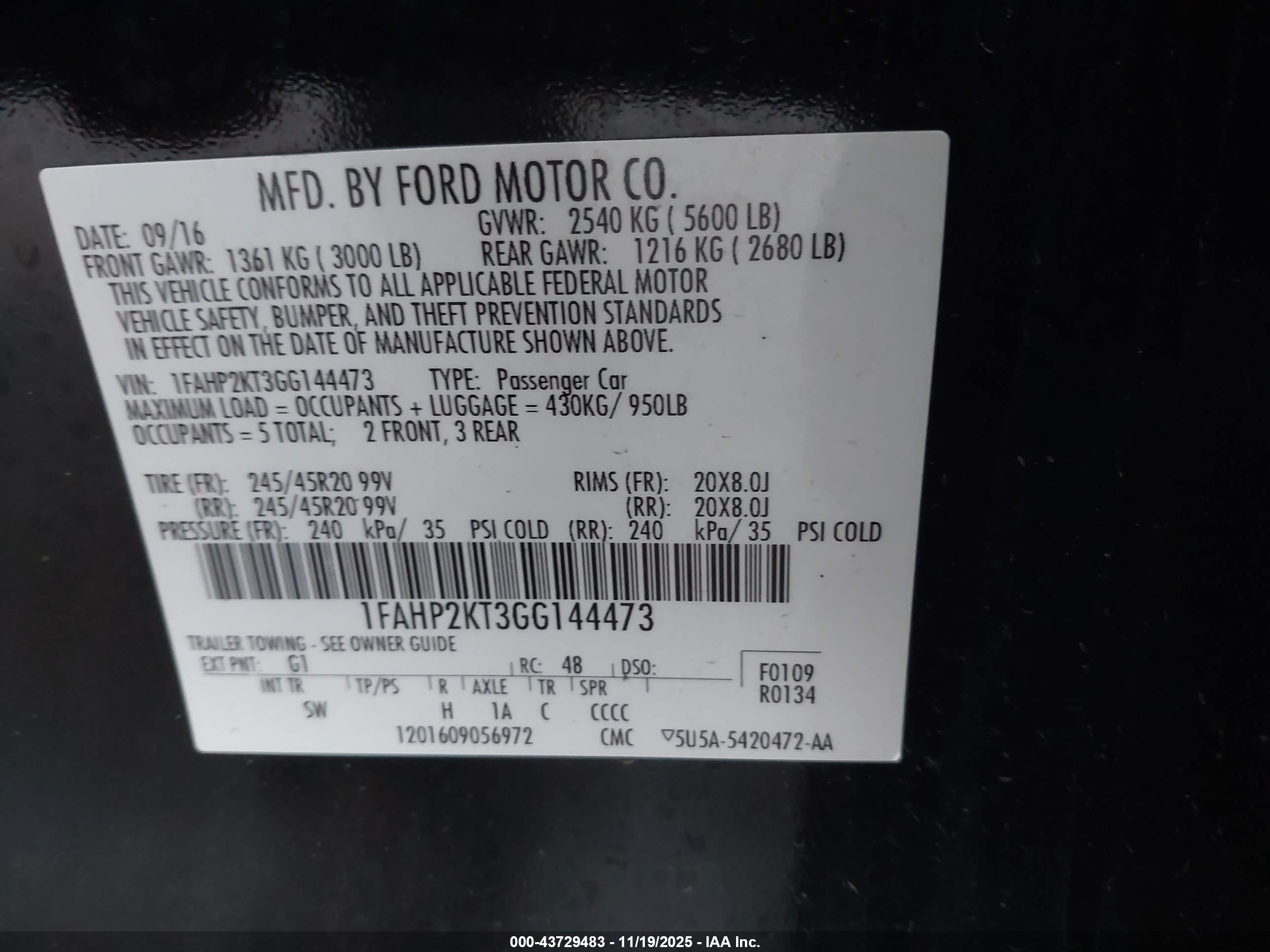 FORD TAURUS image 9