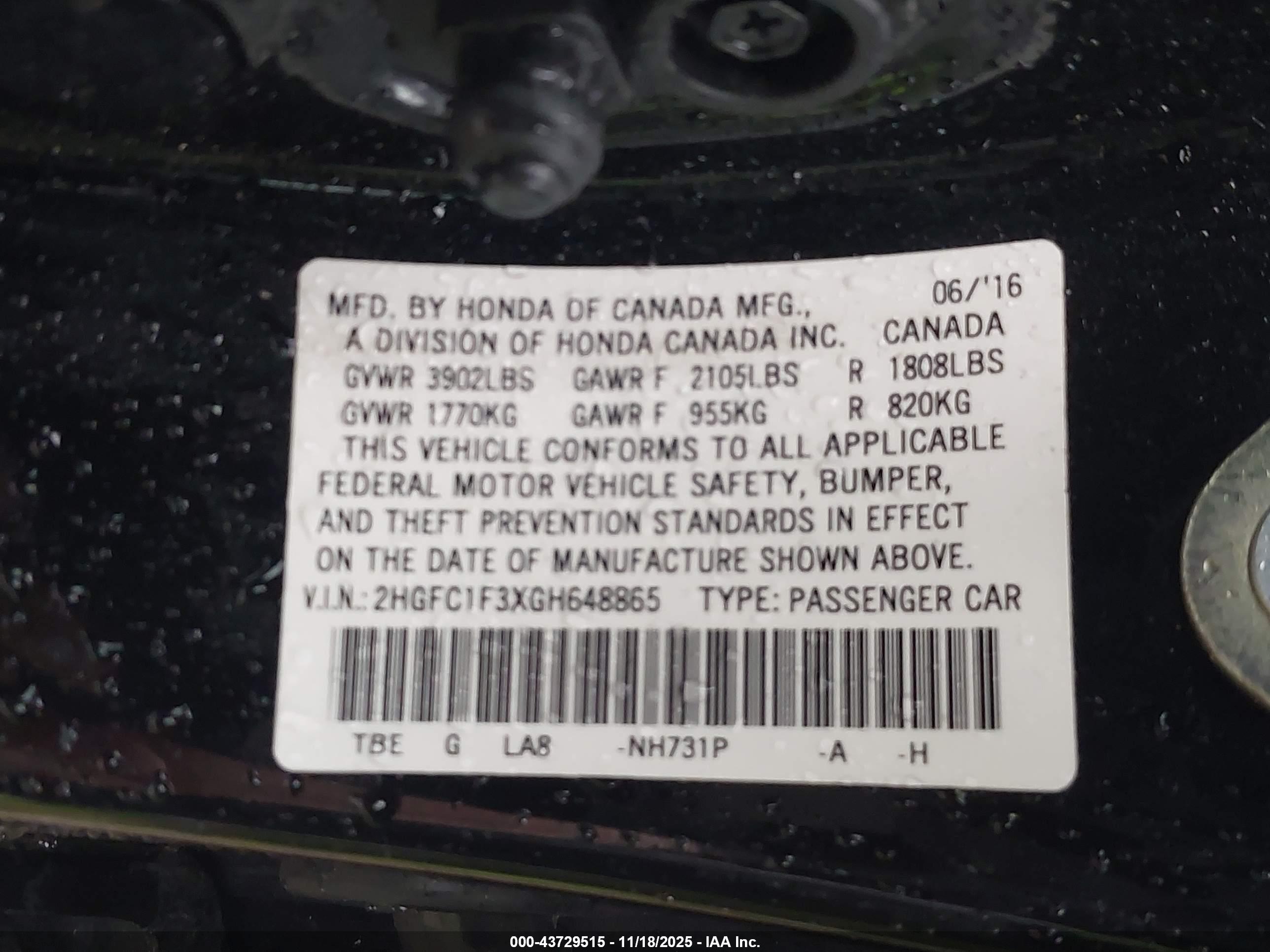HONDA CIVIC image 9