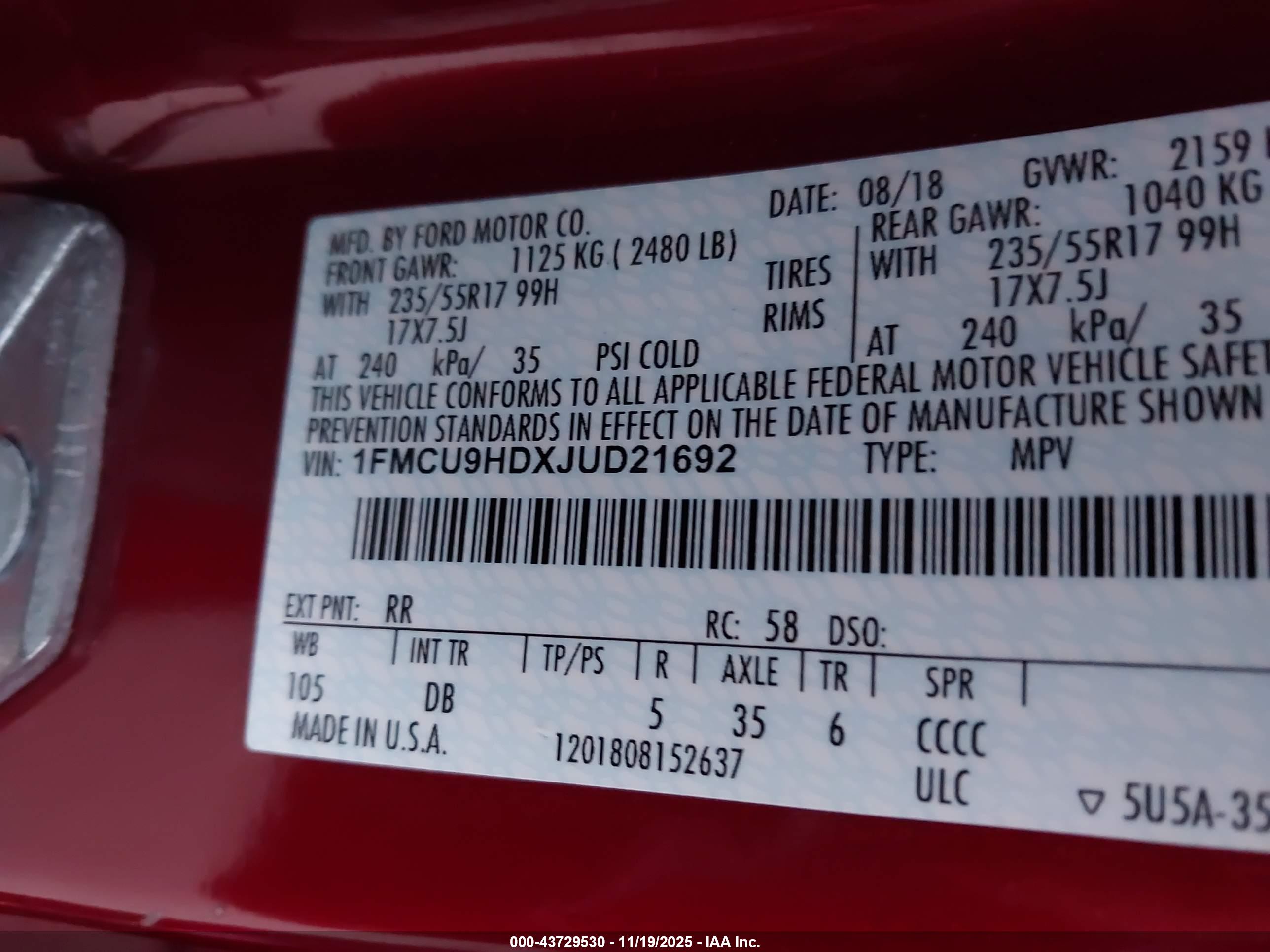 FORD ESCAPE image 9