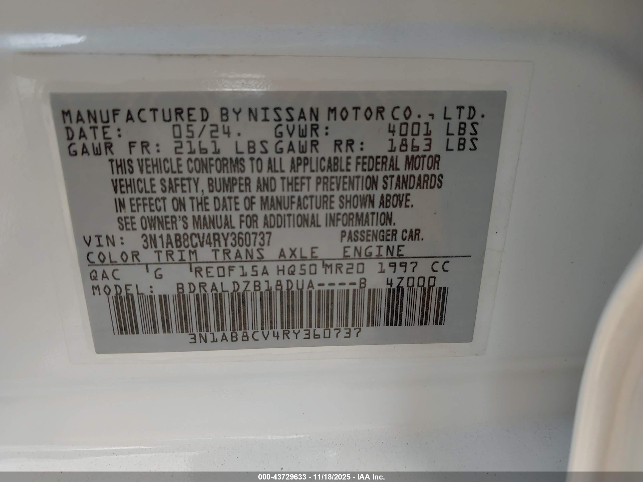 NISSAN SENTRA image 9