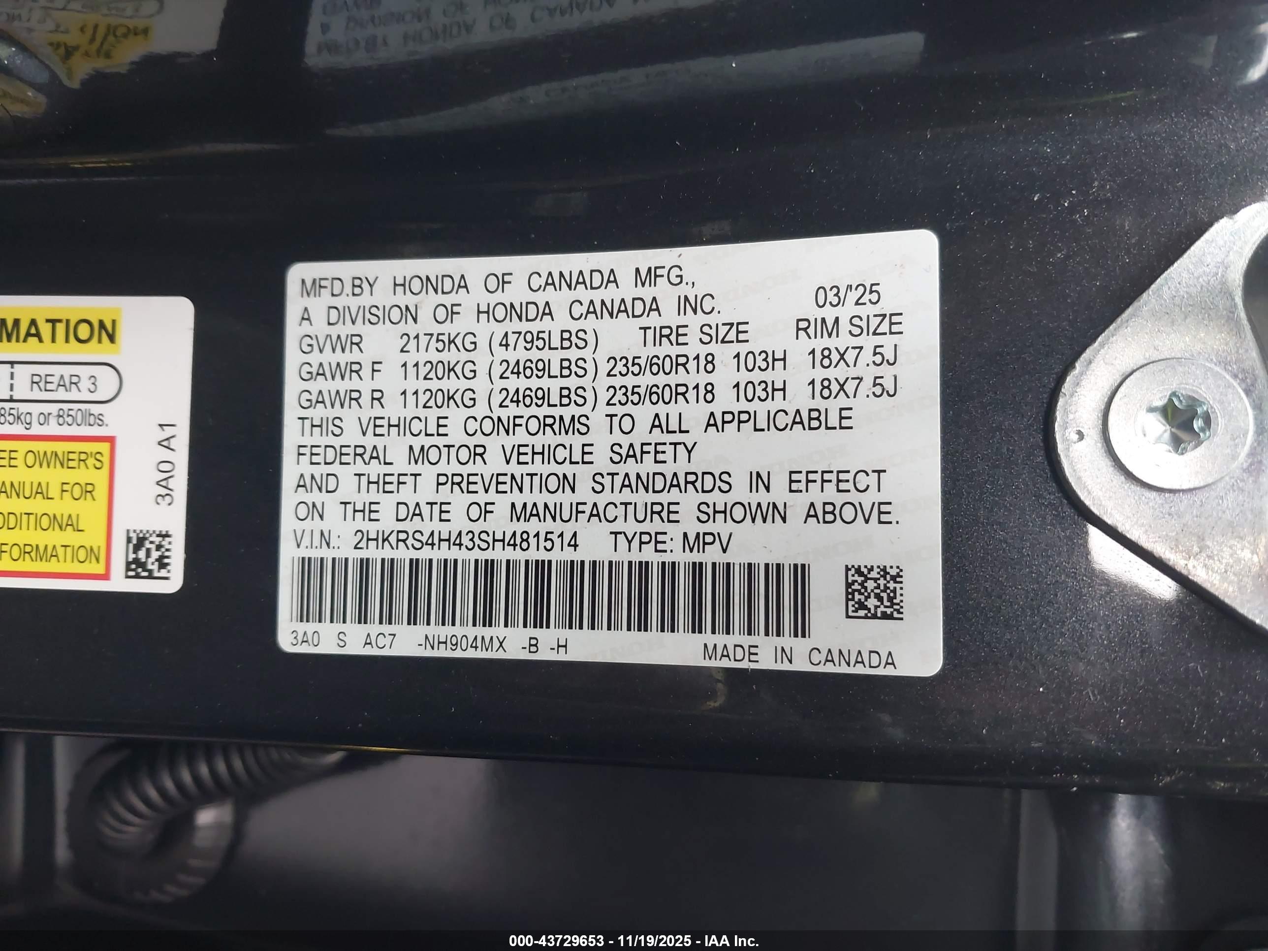 HONDA CR-V image 9